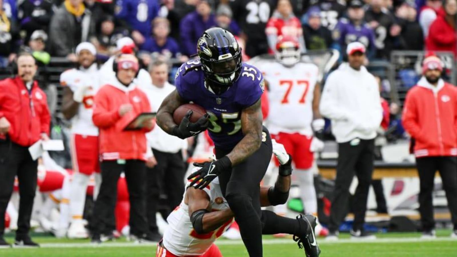  Gus Edwards Comes in Low on Overall RB Rankings