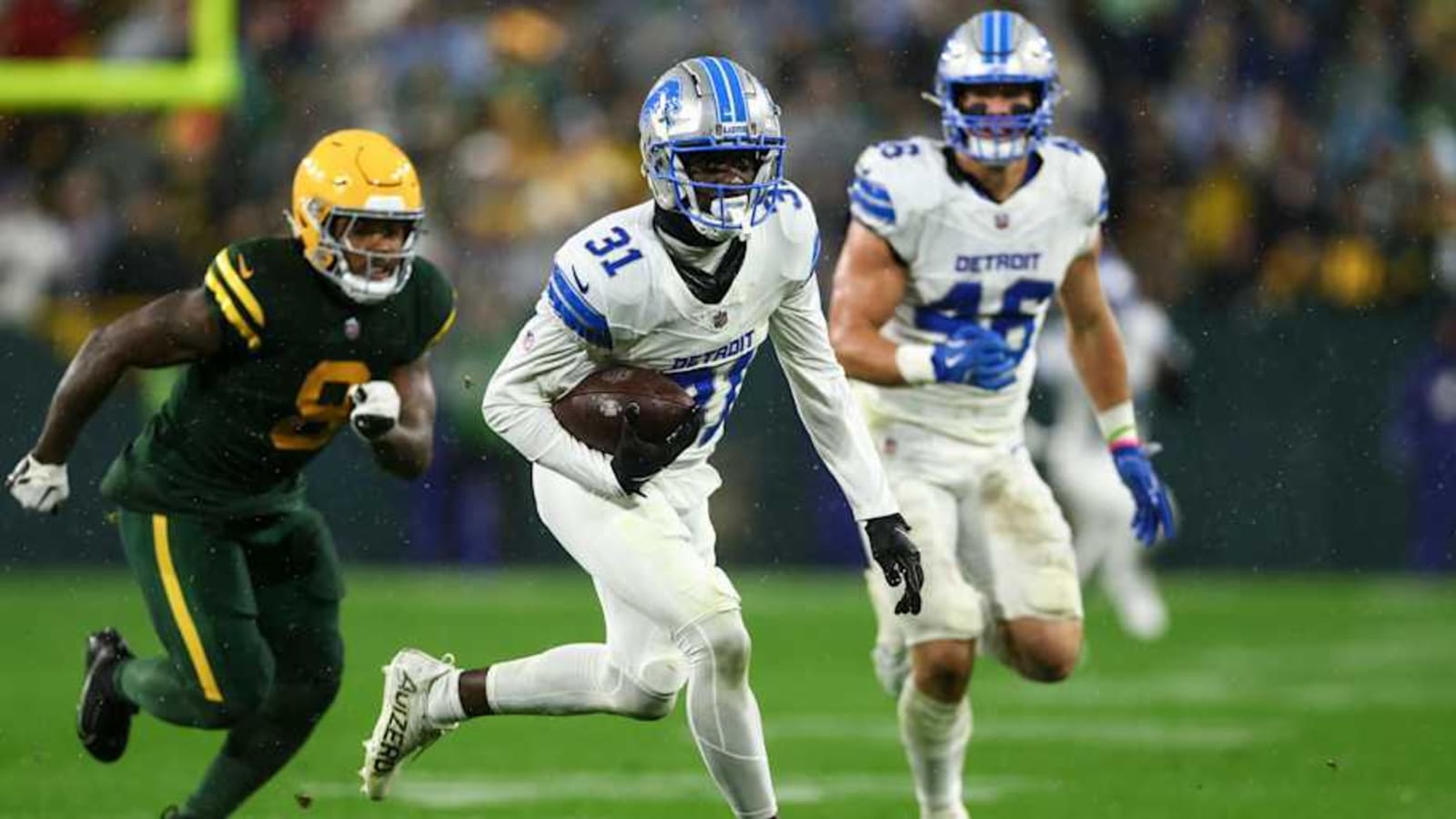 Kerby Joseph sends an important message to Brian Branch after ejection