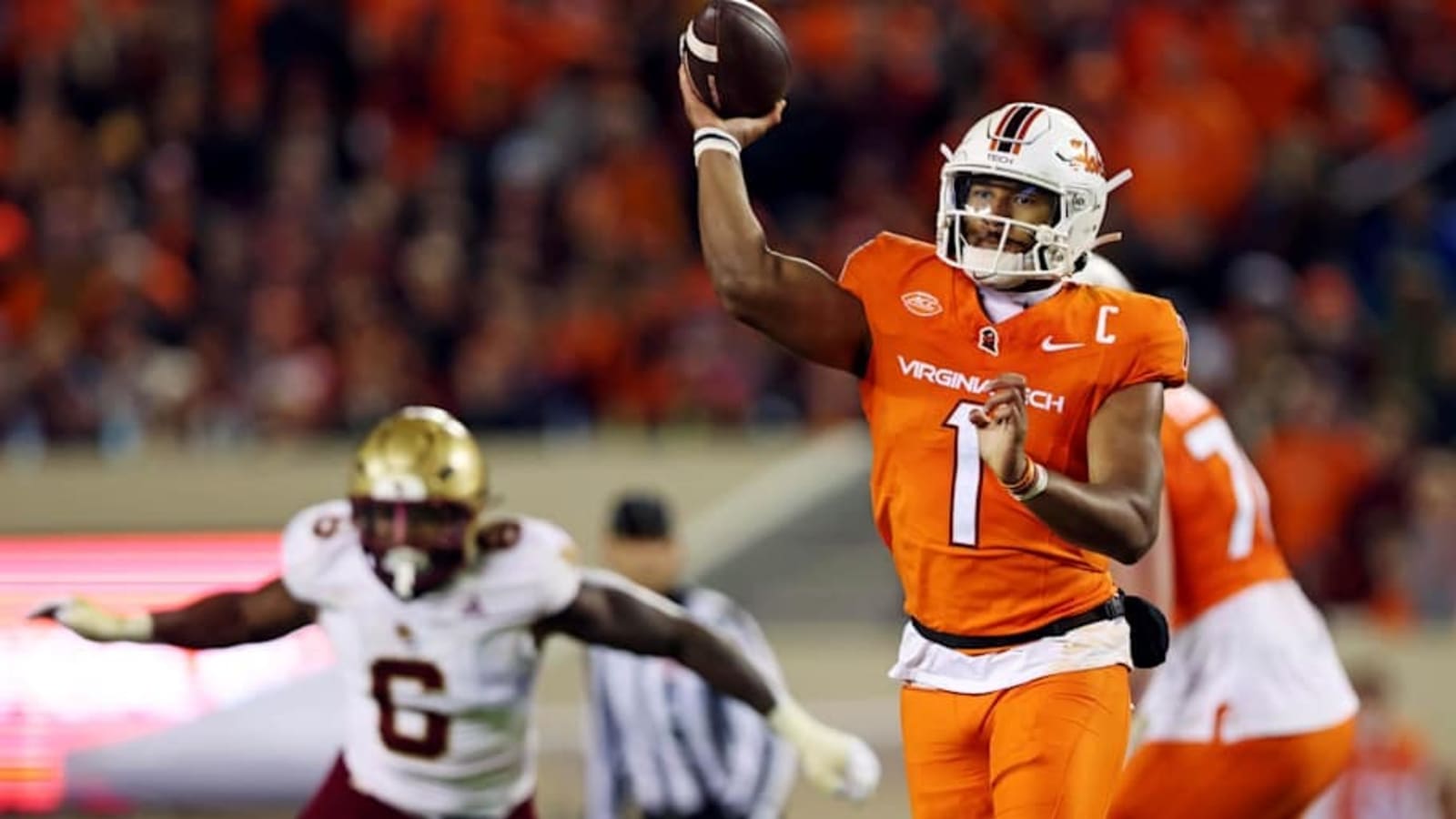 Virginia Tech quarterback Kyron Drones to miss remainder of spring practice due to procedure