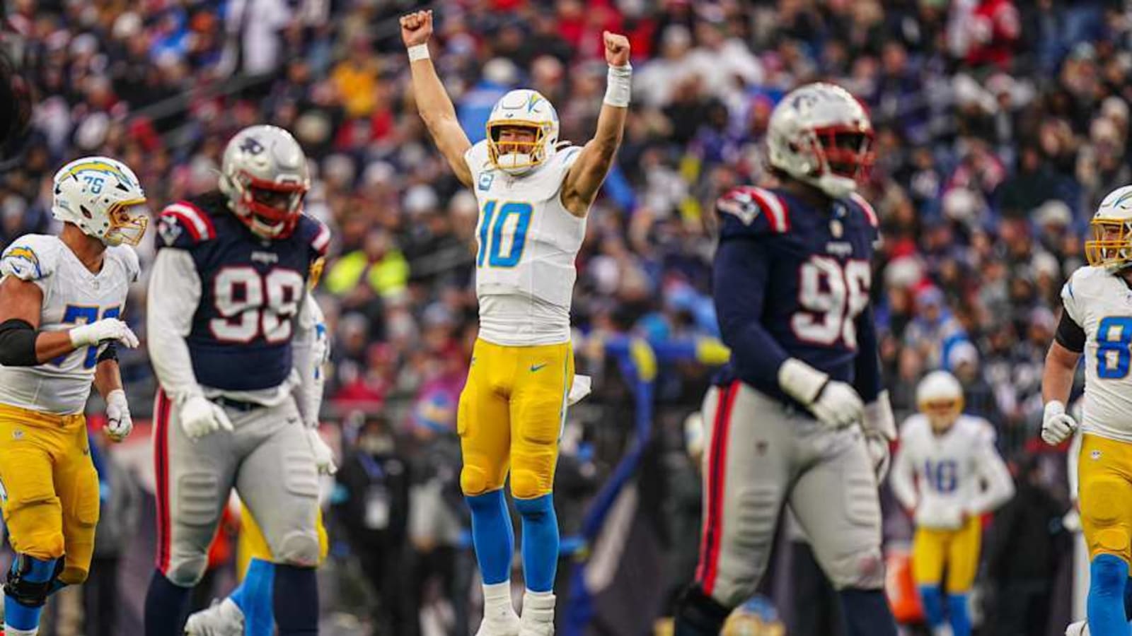 Where does Justin Herbert rank among NFL playoff quarterbacks?