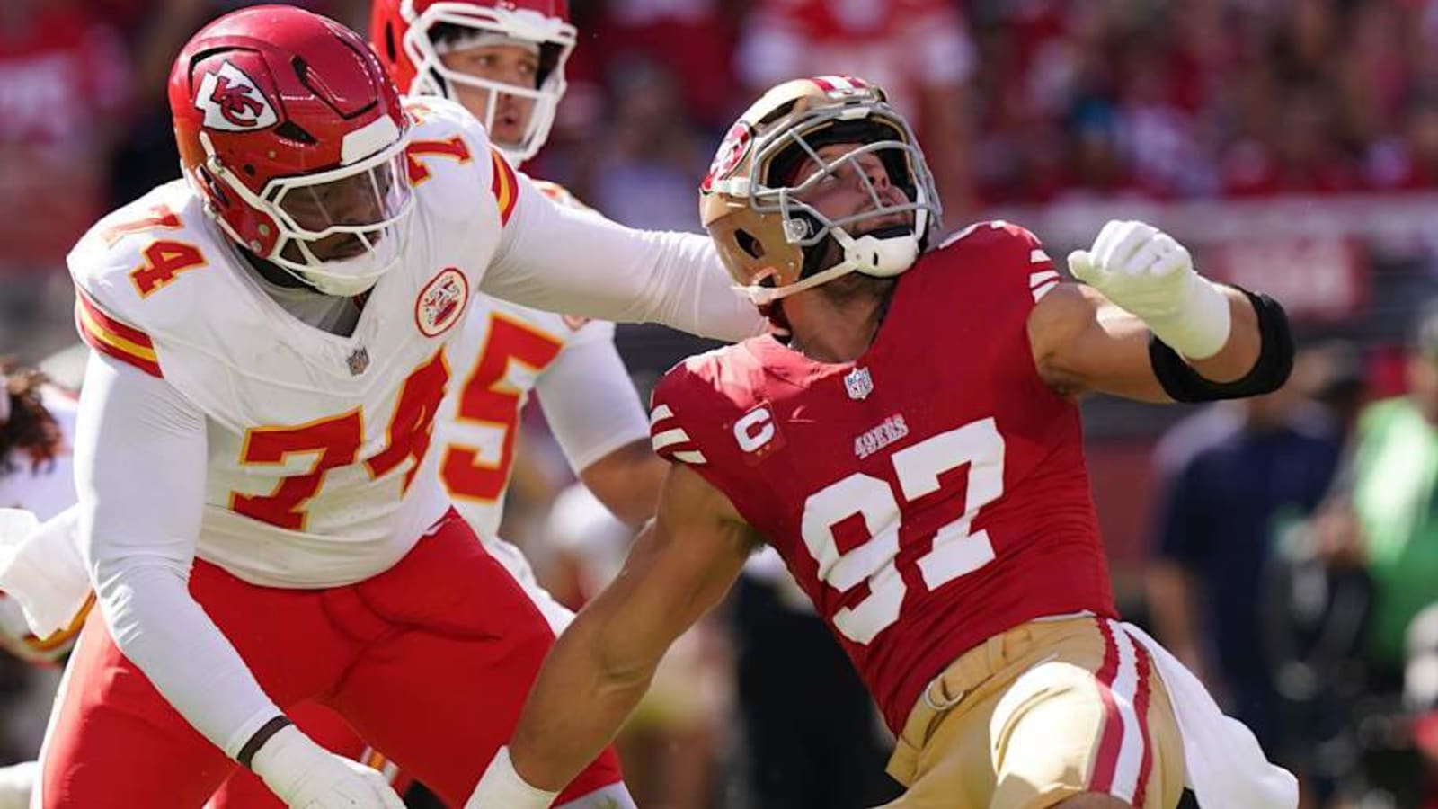 49ers DE Nick Bosa Is Questionable for Sunday with a Hip Injury