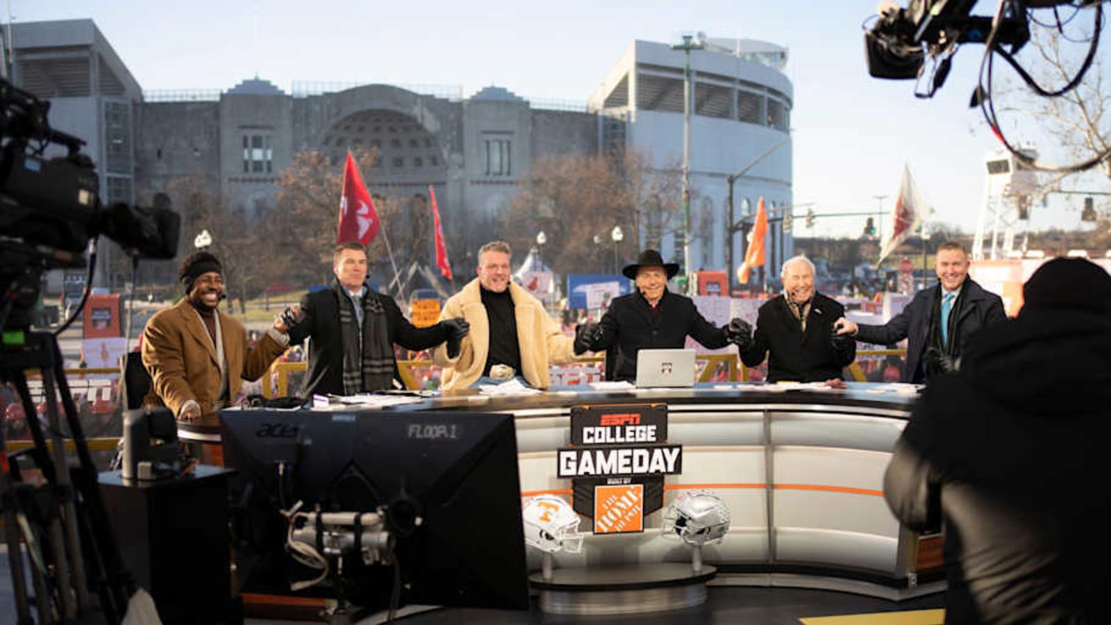College Gameday Makes Picks and Predictions in Georgia vs Notre Dame