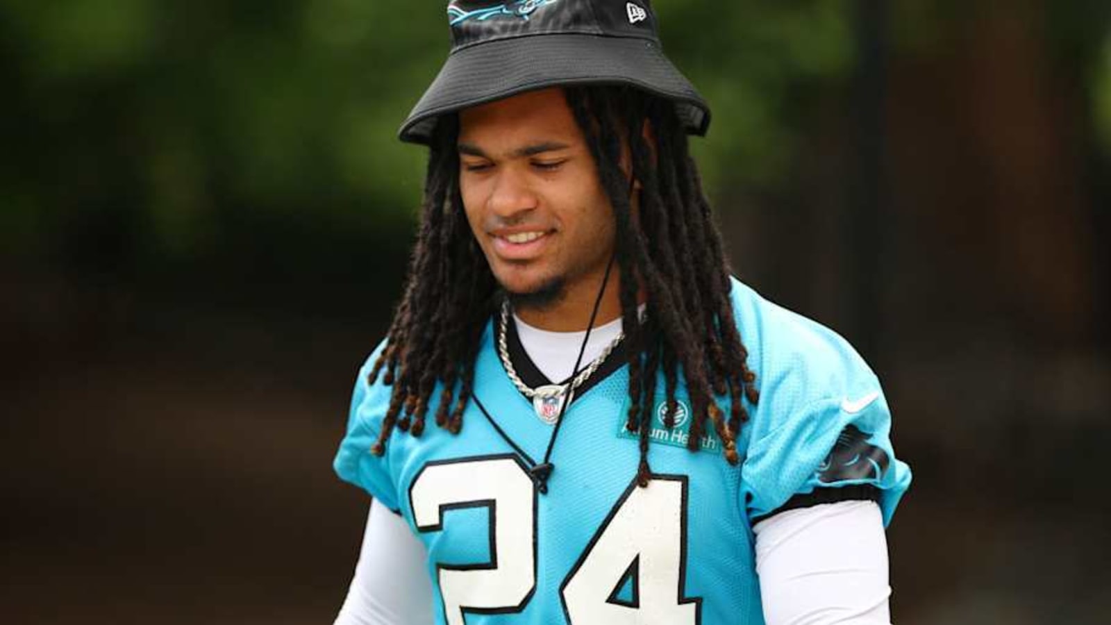 Panthers rookie Jonathon Brooks comments on his recovery from major knee injury