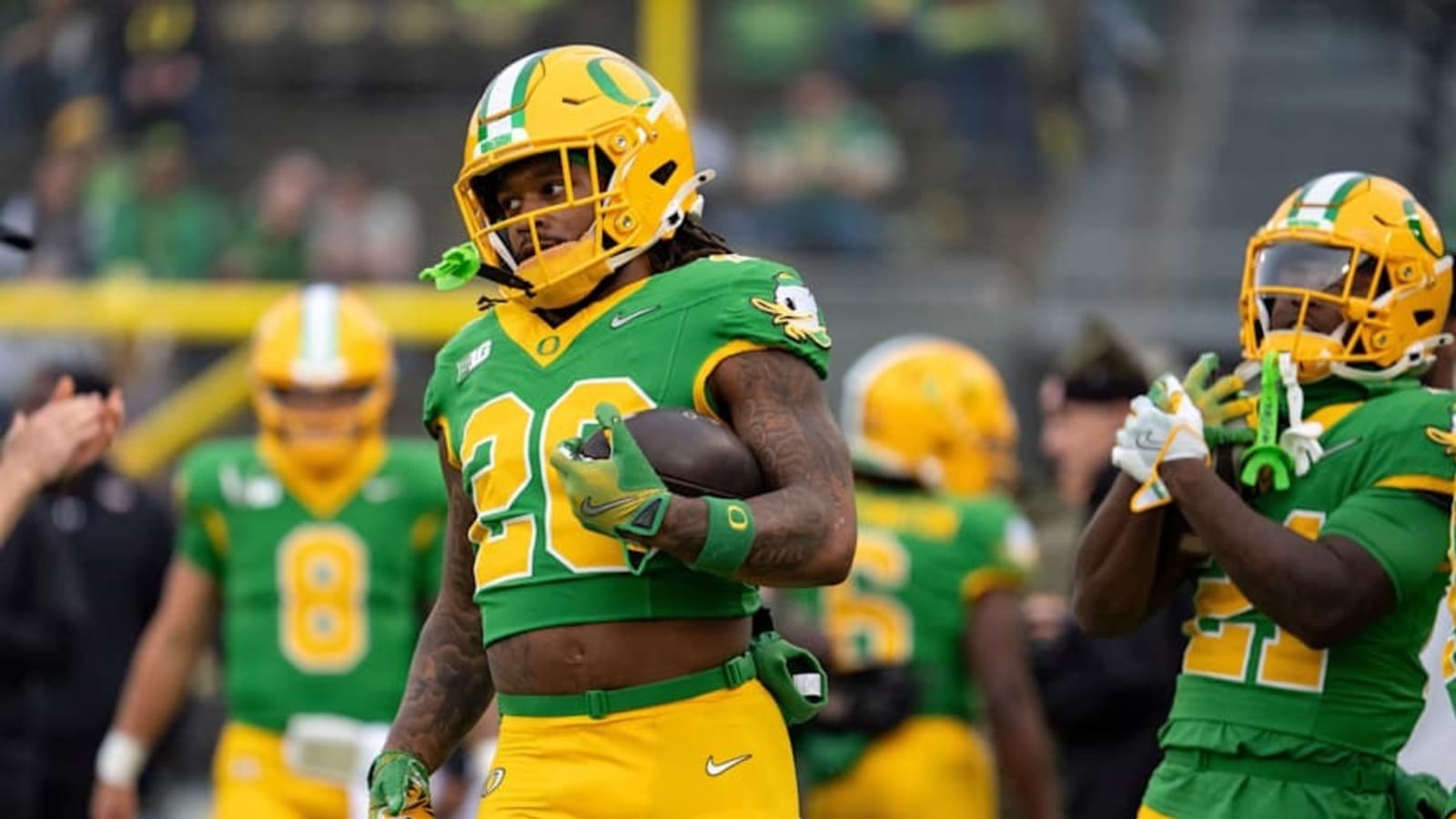 Oregon Ducks Debut Gladiator Hype Video Vs. Maryland In Autzen Stadium
