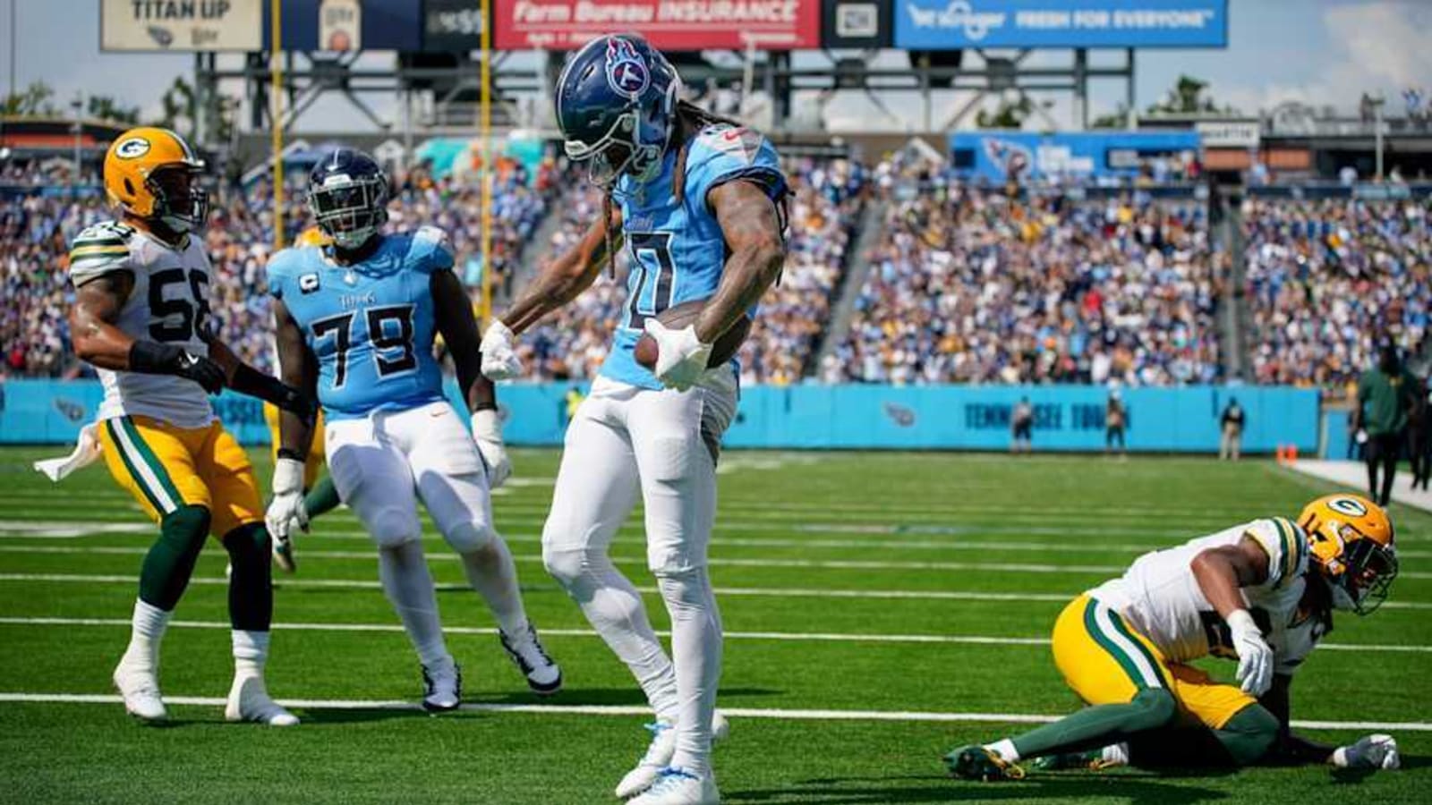 Titans Wave White Flag With Trades