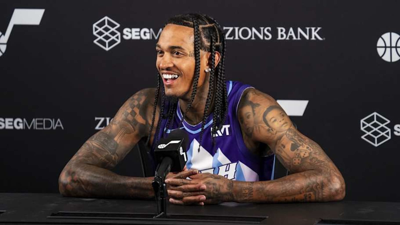 Jazz G Jordan Clarkson on Patty Mills Joining Roster: &#39;I Be Fangirling&#39;