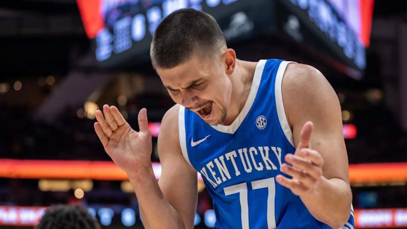 Kerr Kriisa is back in the weight room days after surgery