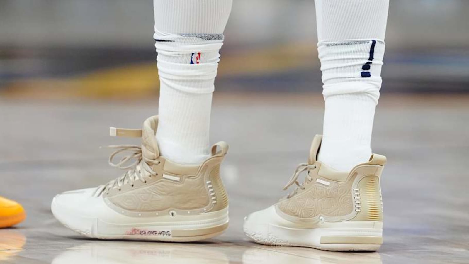 Nikola Jokic Show Off Signature Sneakers in "Champagne" Colorway