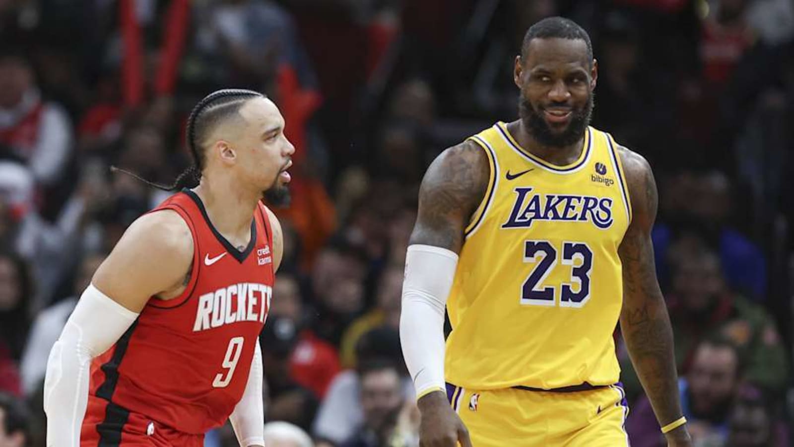 Lebron James, Dillon Brooks Going Viral For Strange Defensive Tactic In Lakers Win Over Houston