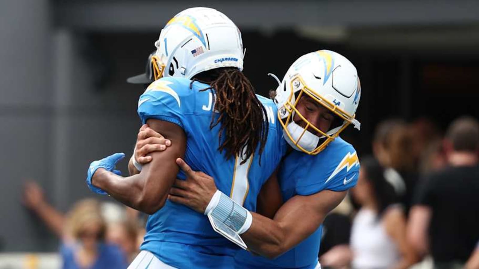 Quentin Johnston fights off bust allegations with career day for Chargers