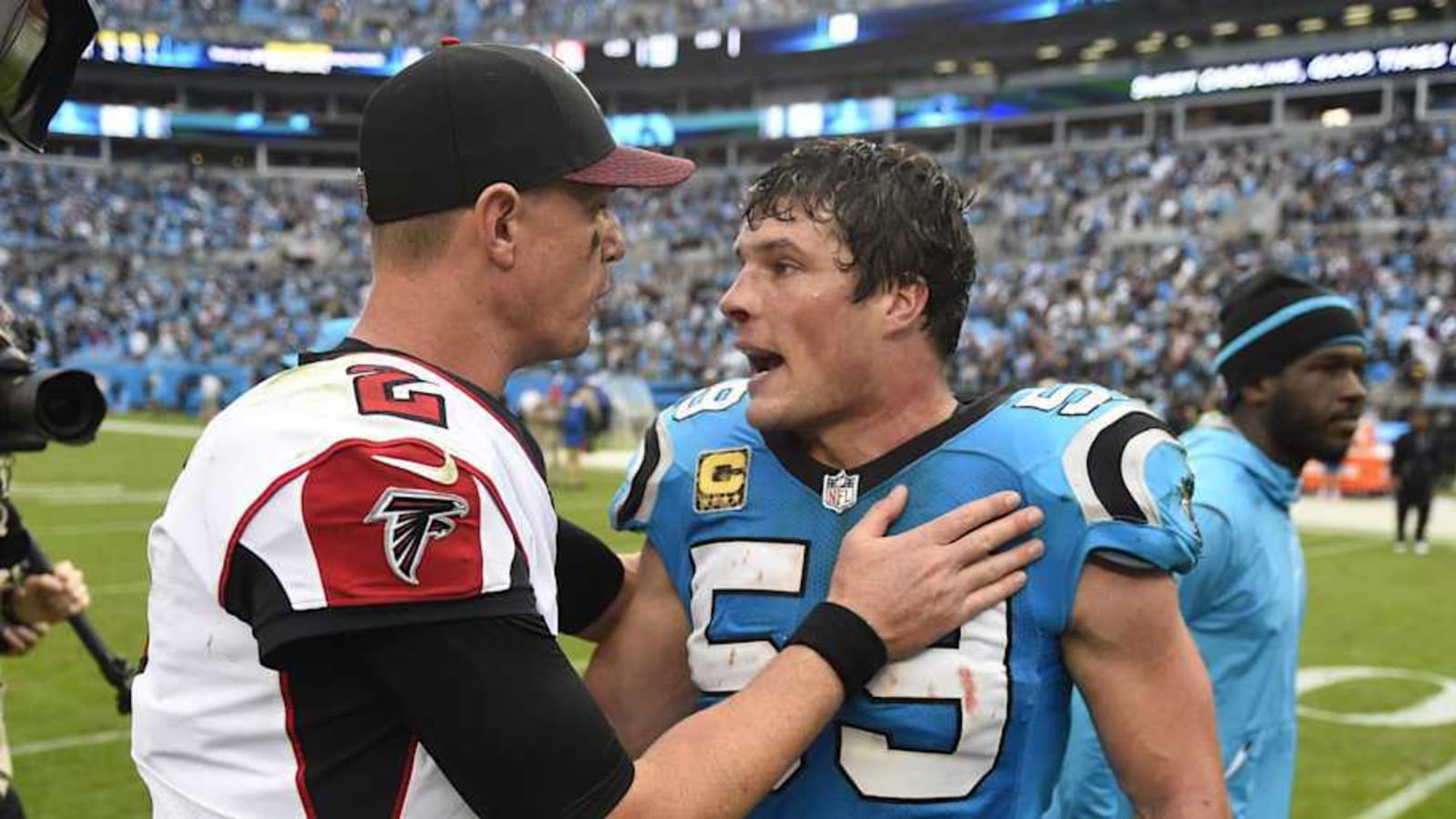 Luke Kuechly shares respect for ex-Panthers rivals Drew Brees, Matt Ryan