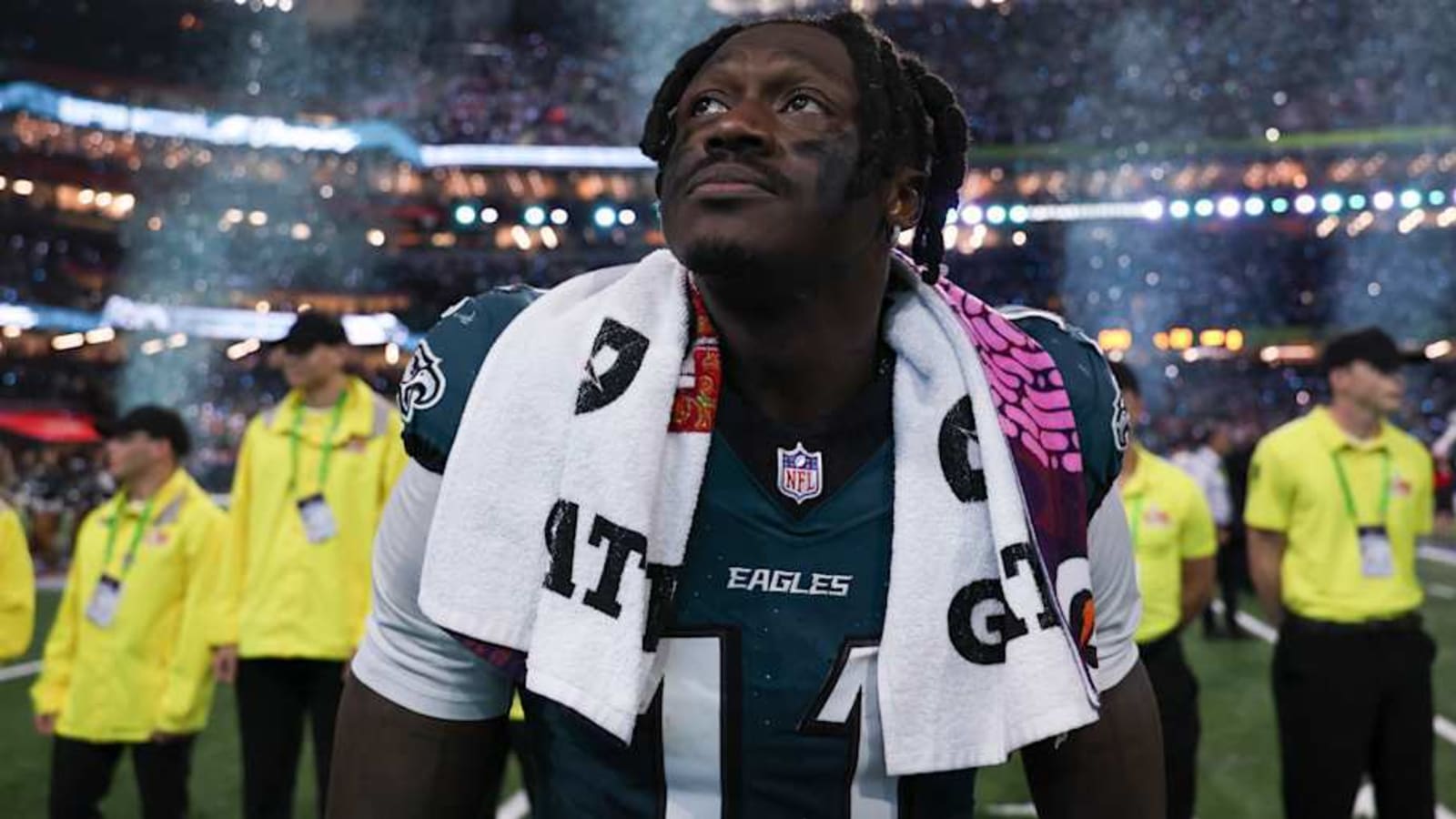 Eagles star A.J. Brown offers some heartfelt wisdom to students at Miami of Ohio