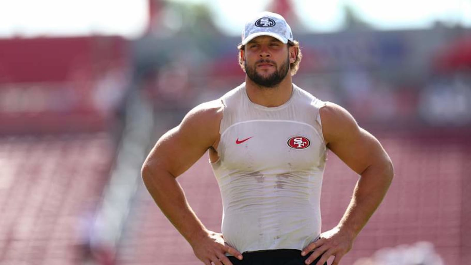 49ers DE Nick Bosa Misses Another Practice with a Hip Injury