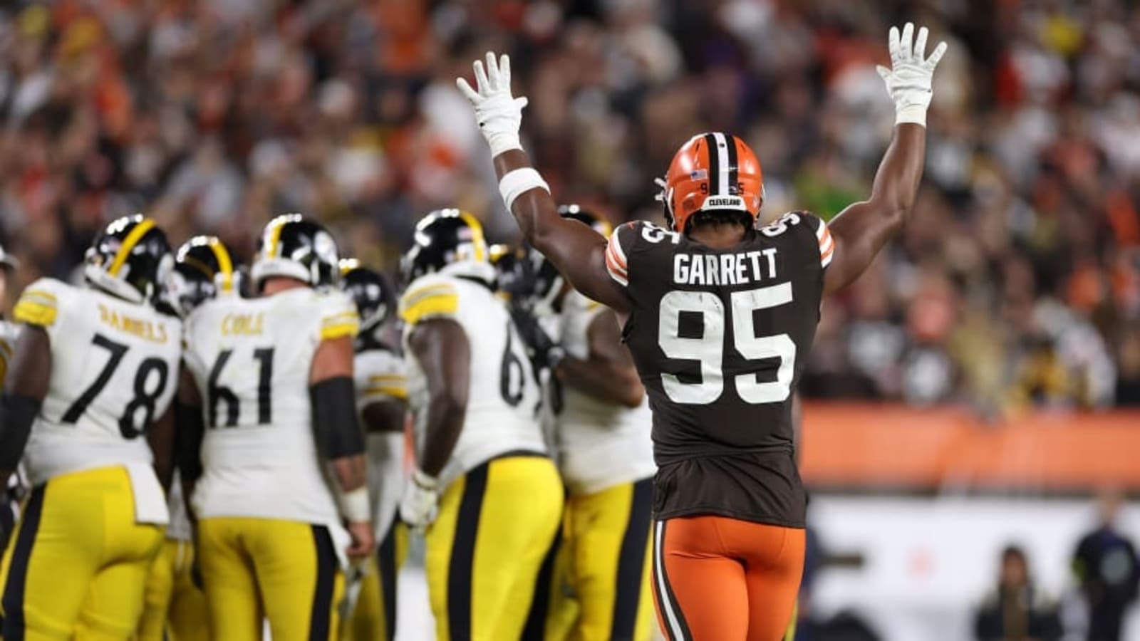 Once again, Myles Garrett ranked ahead of T.J. Watt in NFL poll