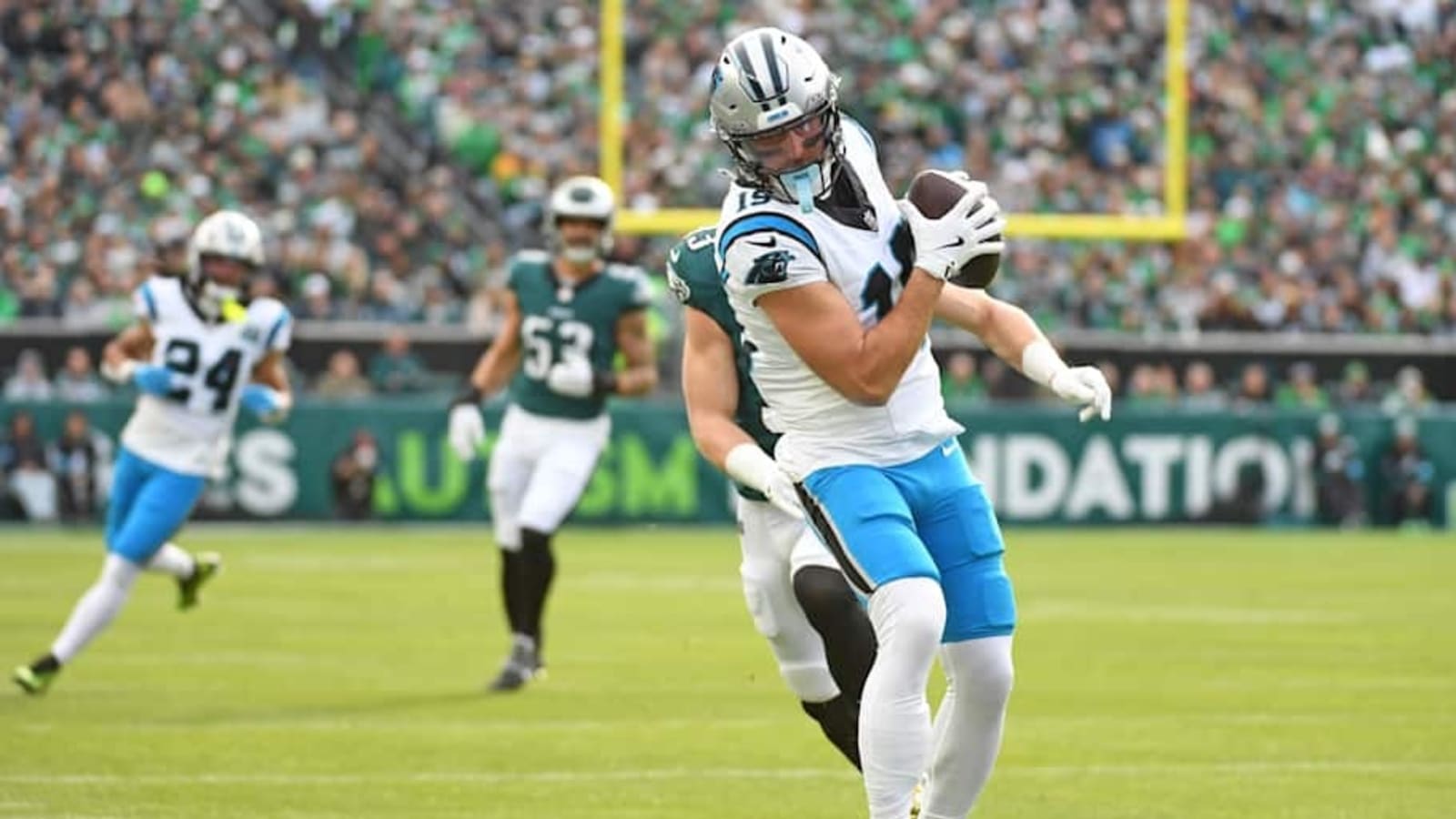 Xavier Legette&#39;s drop brought out Adam Thielen&#39;s inner sage