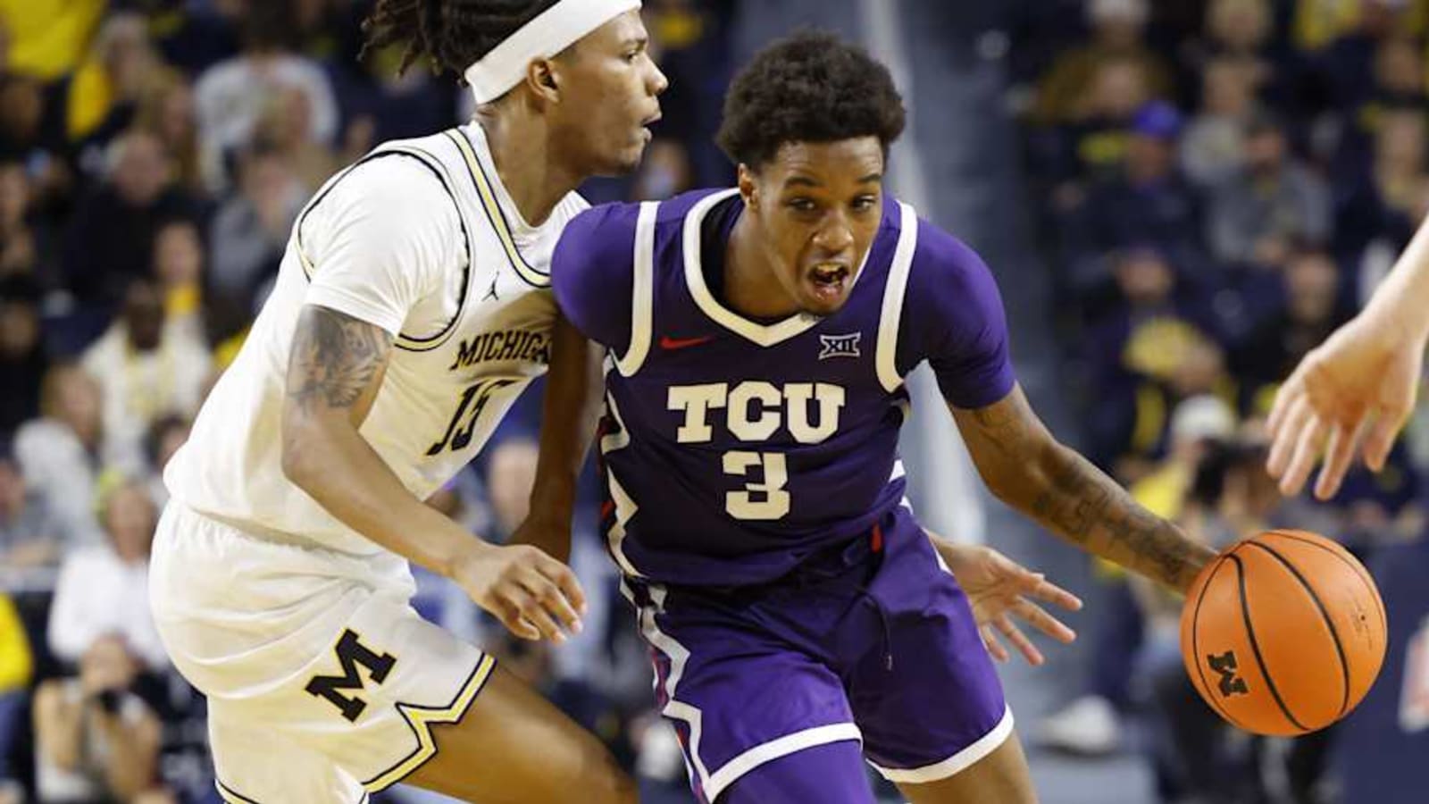 Men&#39;s Basketball: TCU Loses to Michigan 64-76