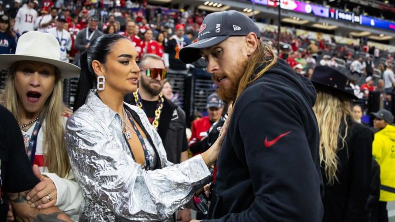 49ers TE George Kittle Seems Discouraged After his 2nd Super Bowl Loss