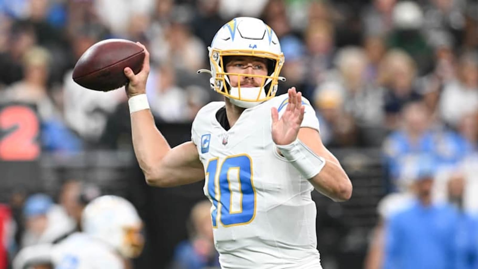 Chargers find Justin Herbert&#39;s new best friend in dream NFL mock draft