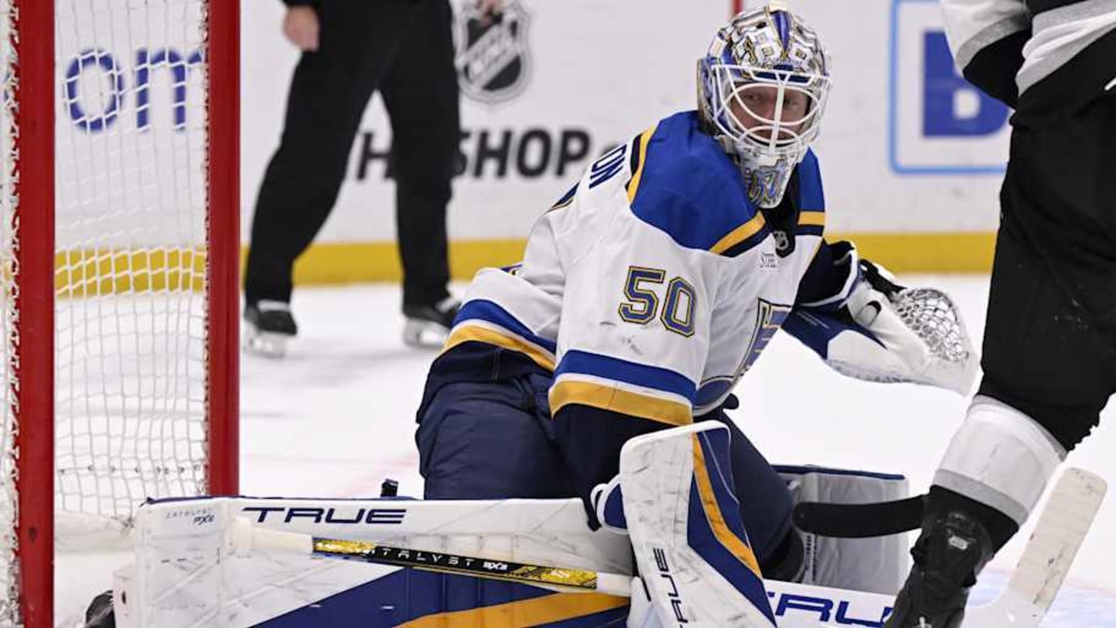 Blues Goalie Named Third Star of Month
