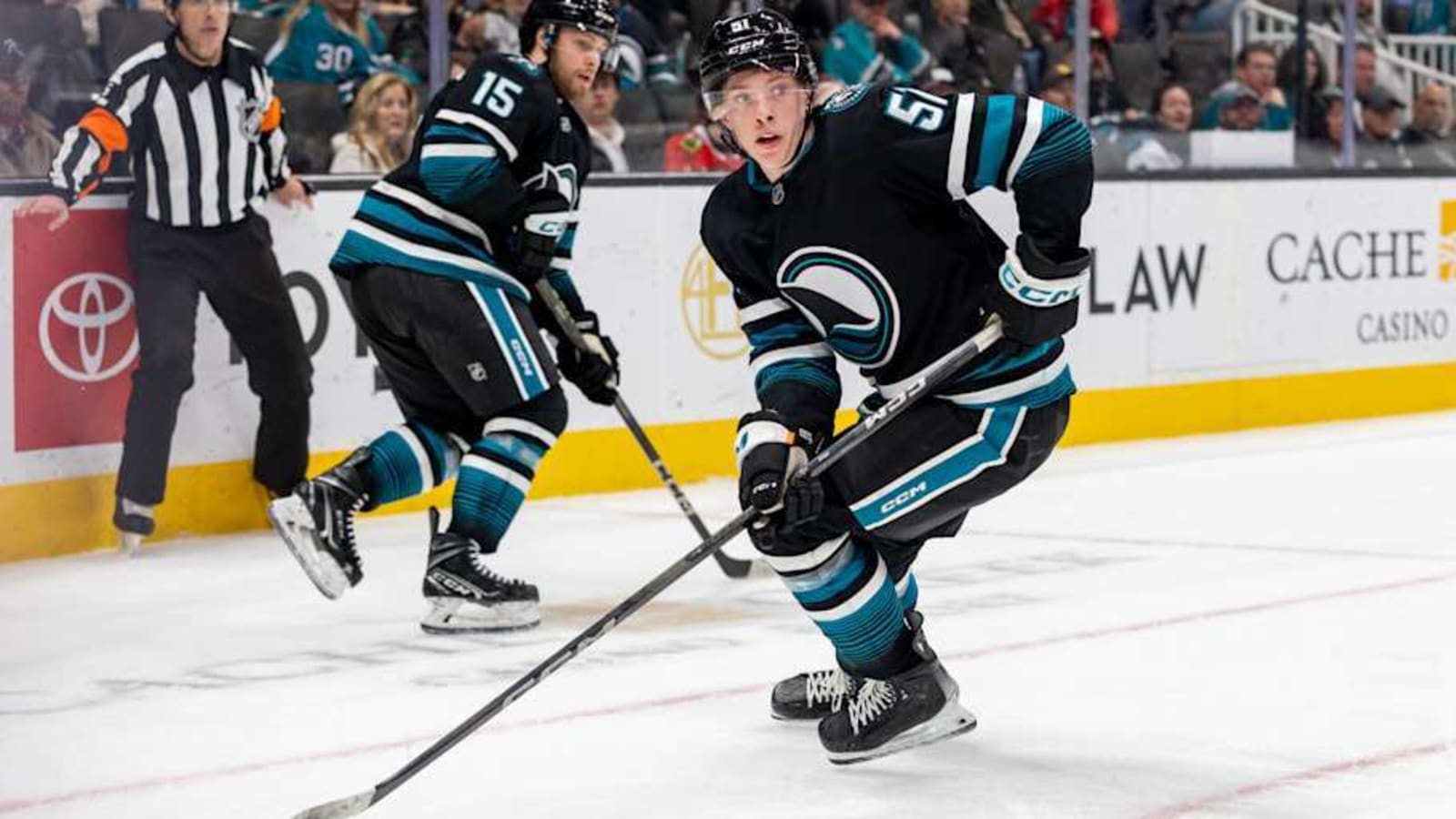 Sharks Rookie Earning NHL Role