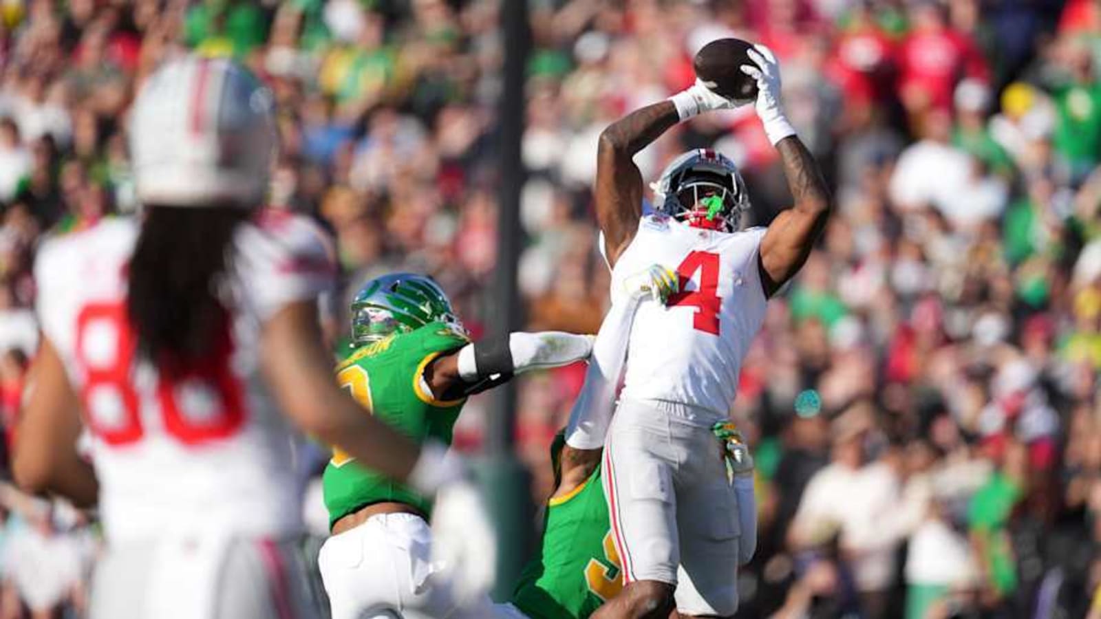 Ohio State’s Jeremiah Smith Dominating Oregon Ducks In Rose Bowl