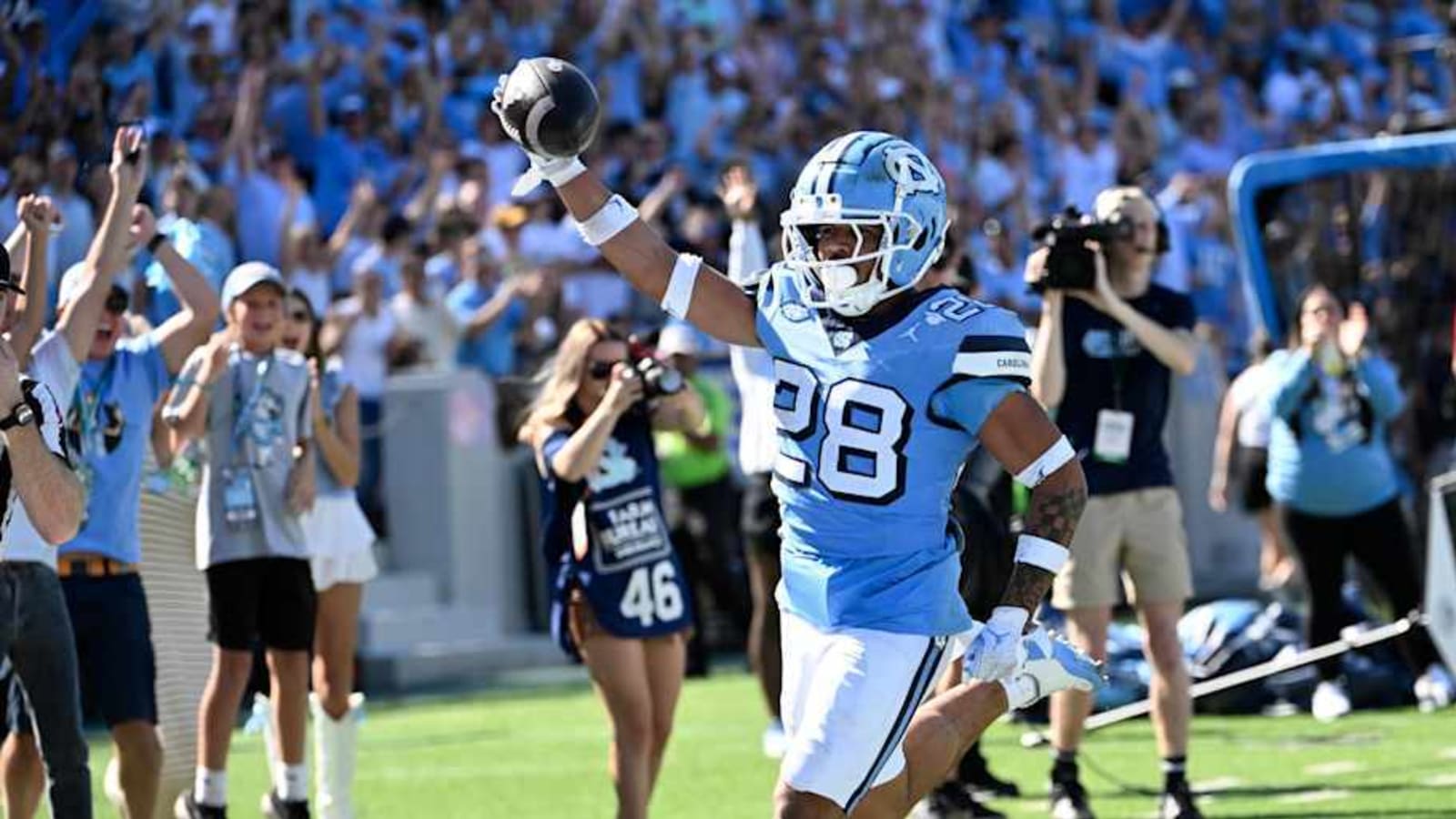 UNC Football Star Needs One More TD to Climb Program List