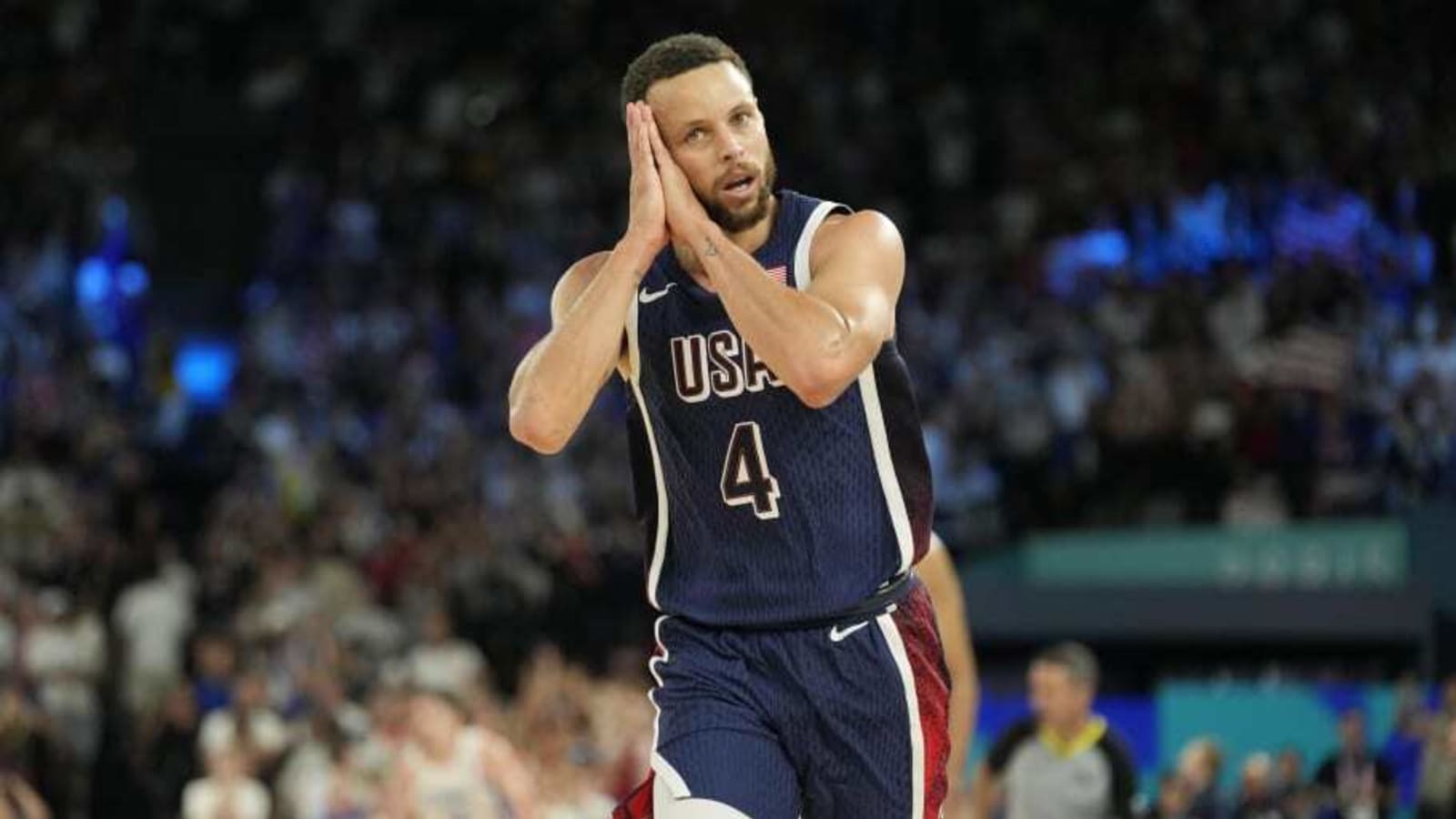 LOOK: Steph Curry trolls French fans with epic &#39;night night&#39; shirt