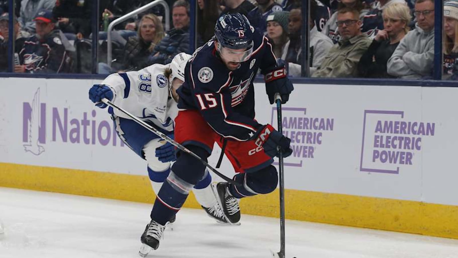 Newest Blue Jackets Defender Fitting Perfectly