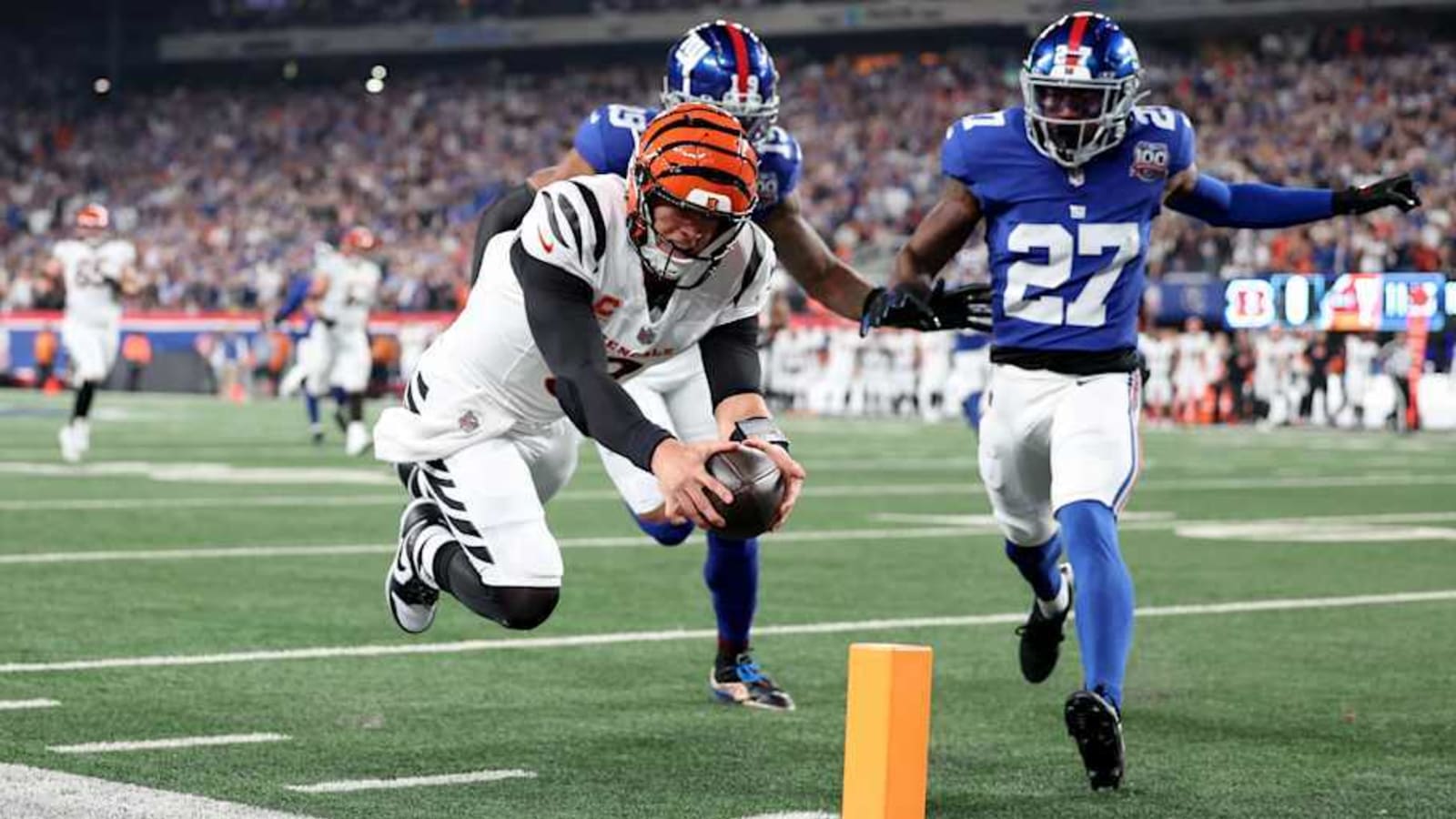 Joe Burrow stuns Giants defense with longest touchdown run of his entire career