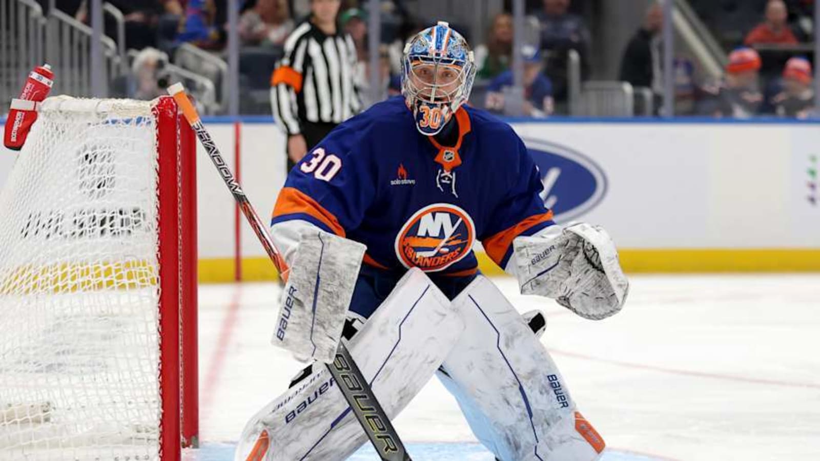Islanders Goalie Scores Goal Against Predators