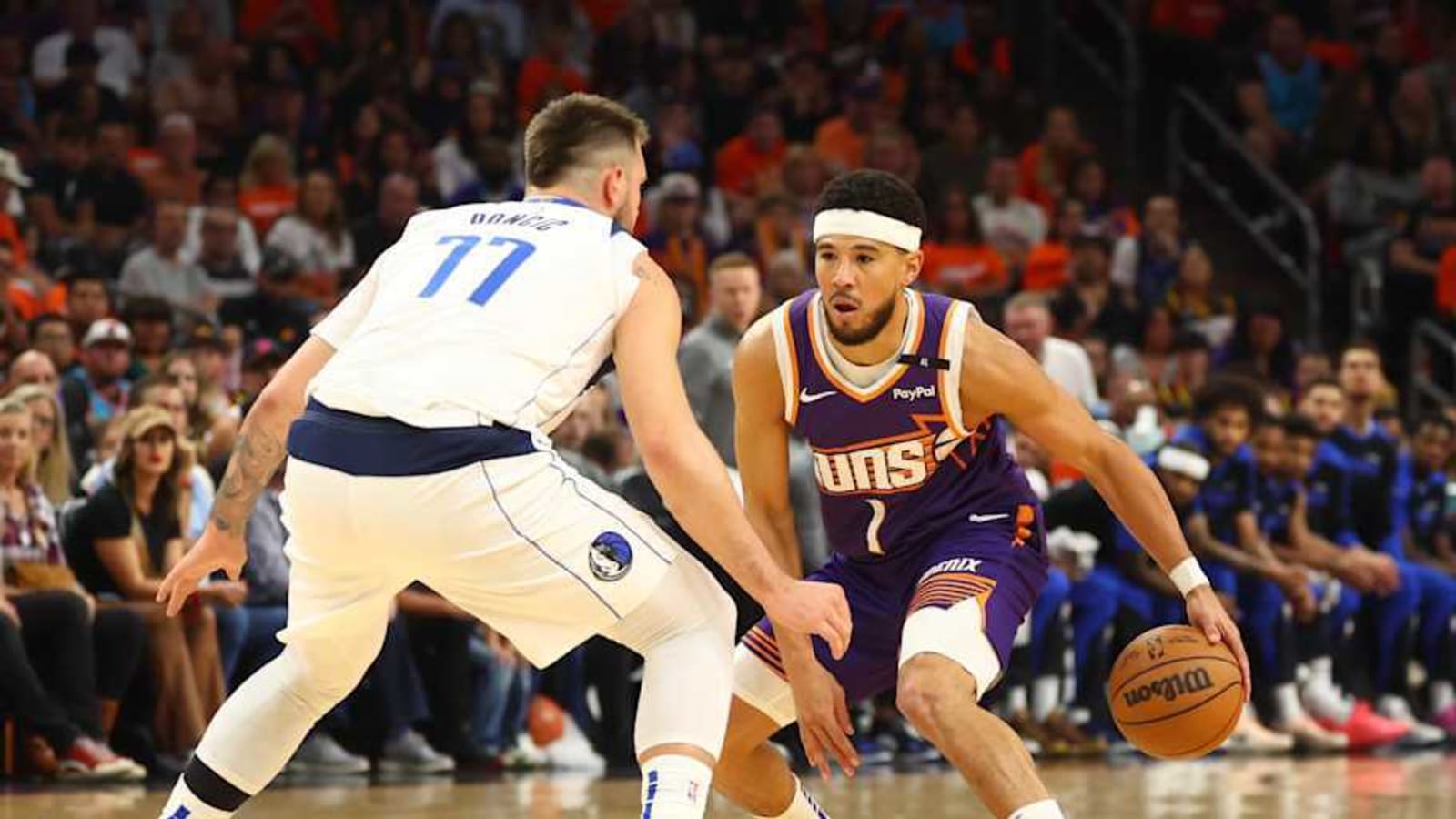 Suns star Devin Booker reacts to how different it is to play Mavs without Luka Doncic