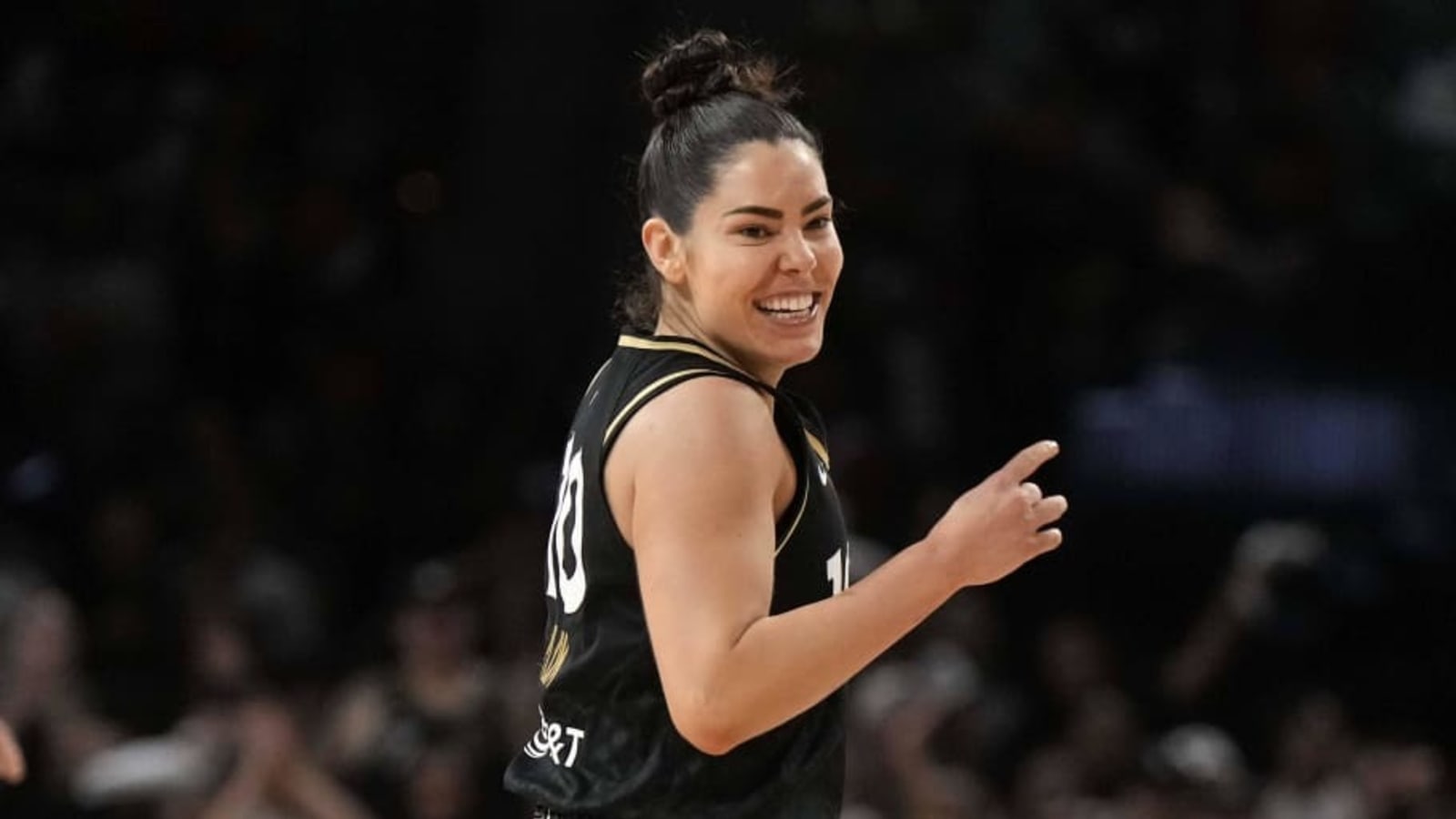 Kelsey Plum Supports UFC With Her Under Armour Sneakers
