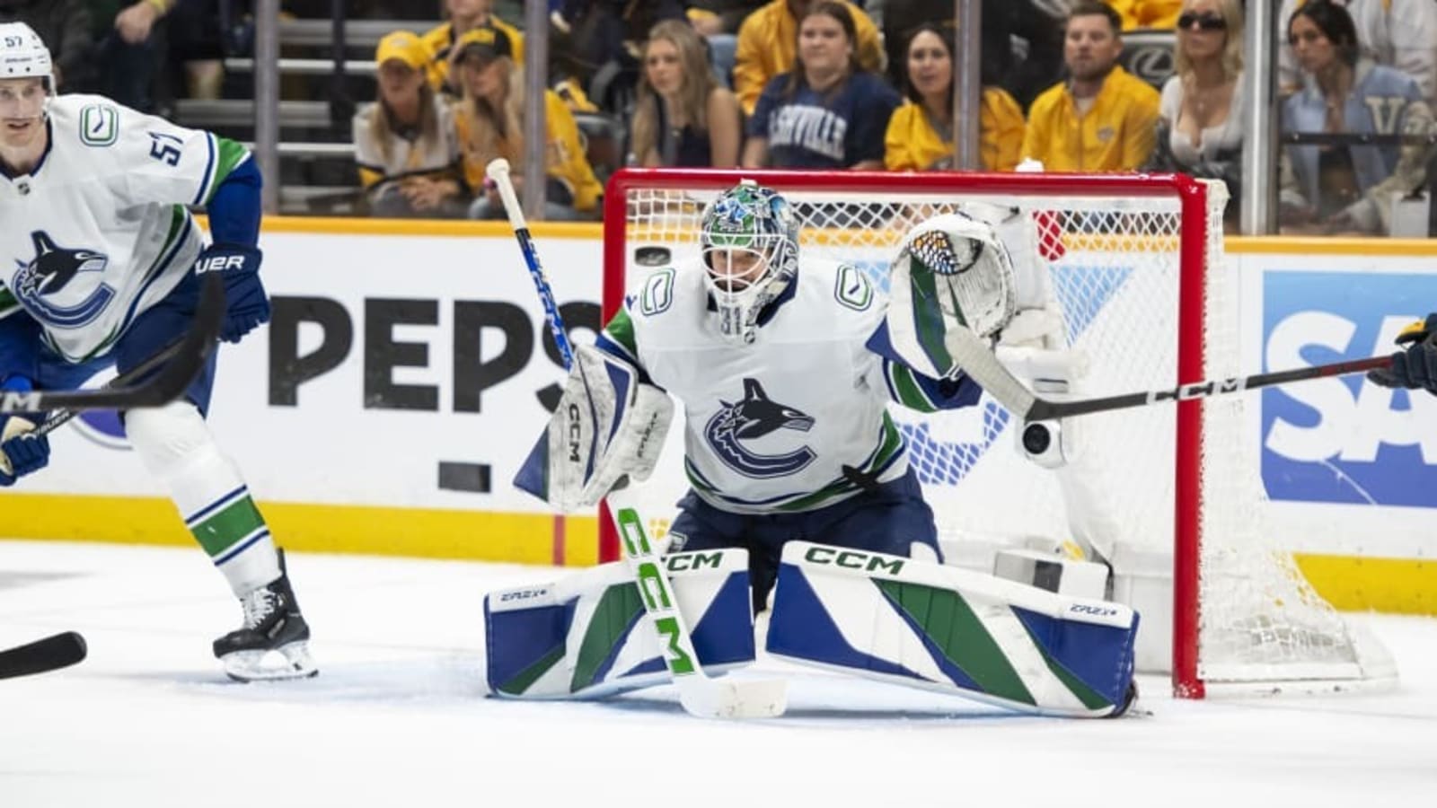 Canucks Goaltender Sidelined With Knee Injury