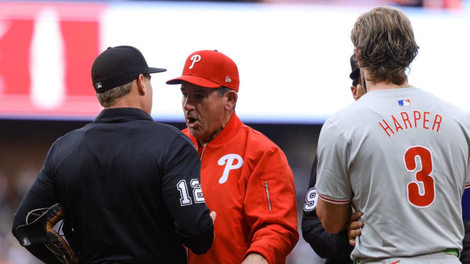 Phillies and Giants Clear Benches After Bryce Harper Was Almost Hit
