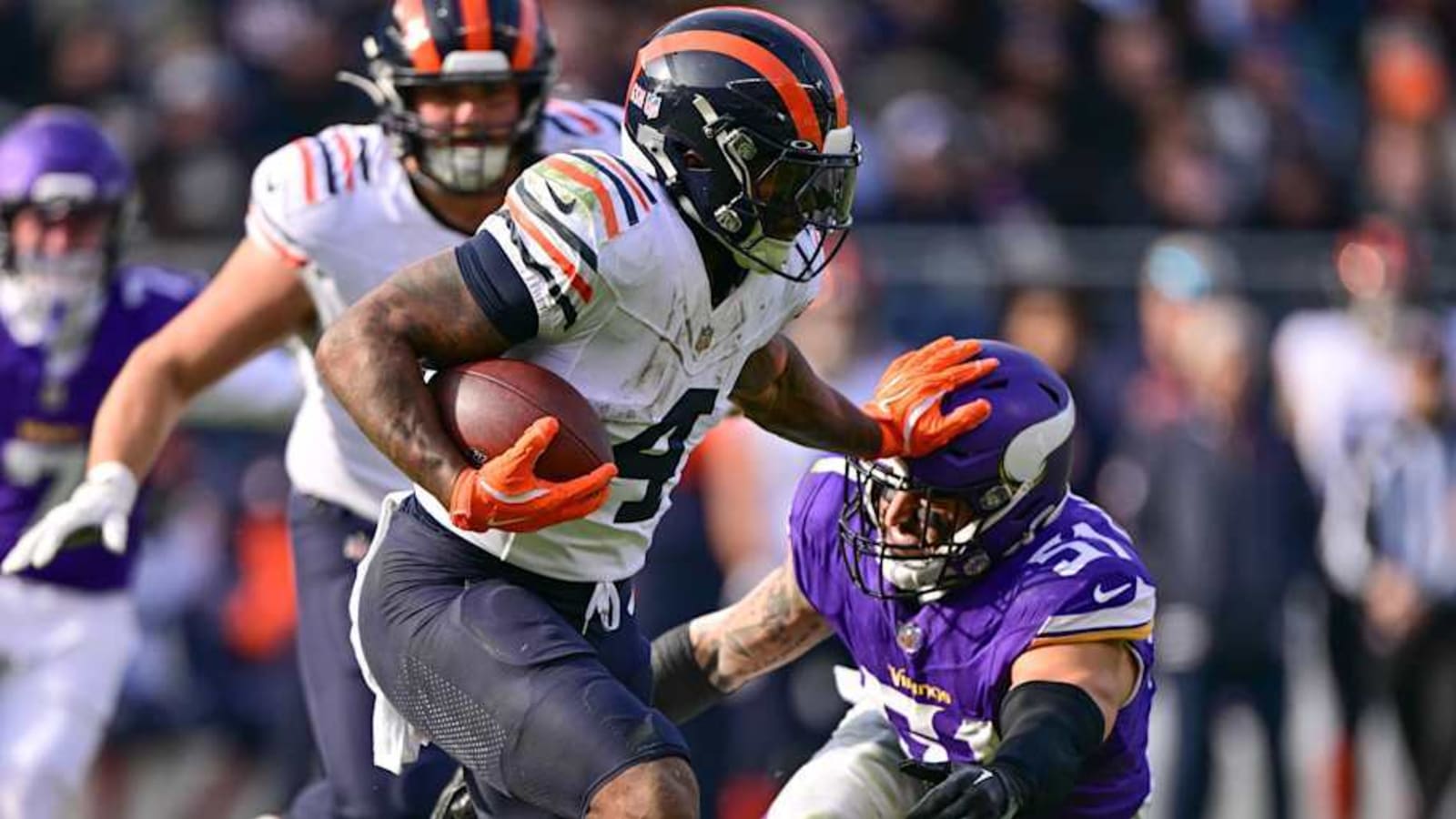 Vikings-Bears inactives: D&#39;Andre Swift in, Stephon Gilmore out
