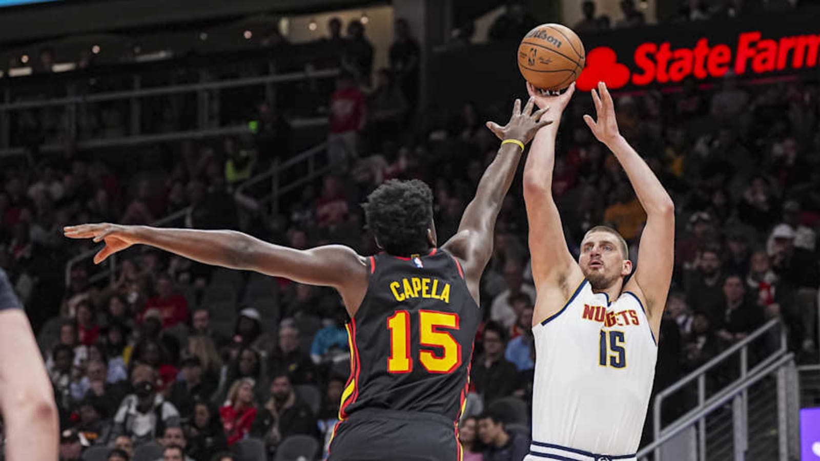 Nikola Jokic&#39;s Half-Court Shot Went Viral In Nuggets-Hawks Game