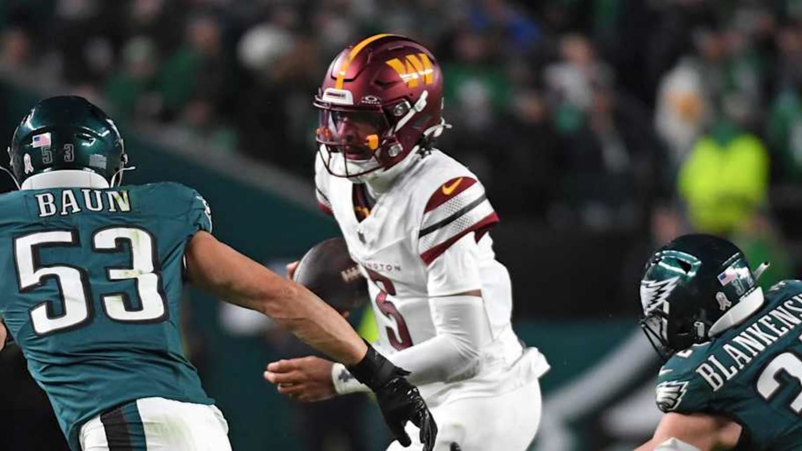 Commanders&#39; Biggest Challenge vs. Eagles is Pressure Without Blitzing