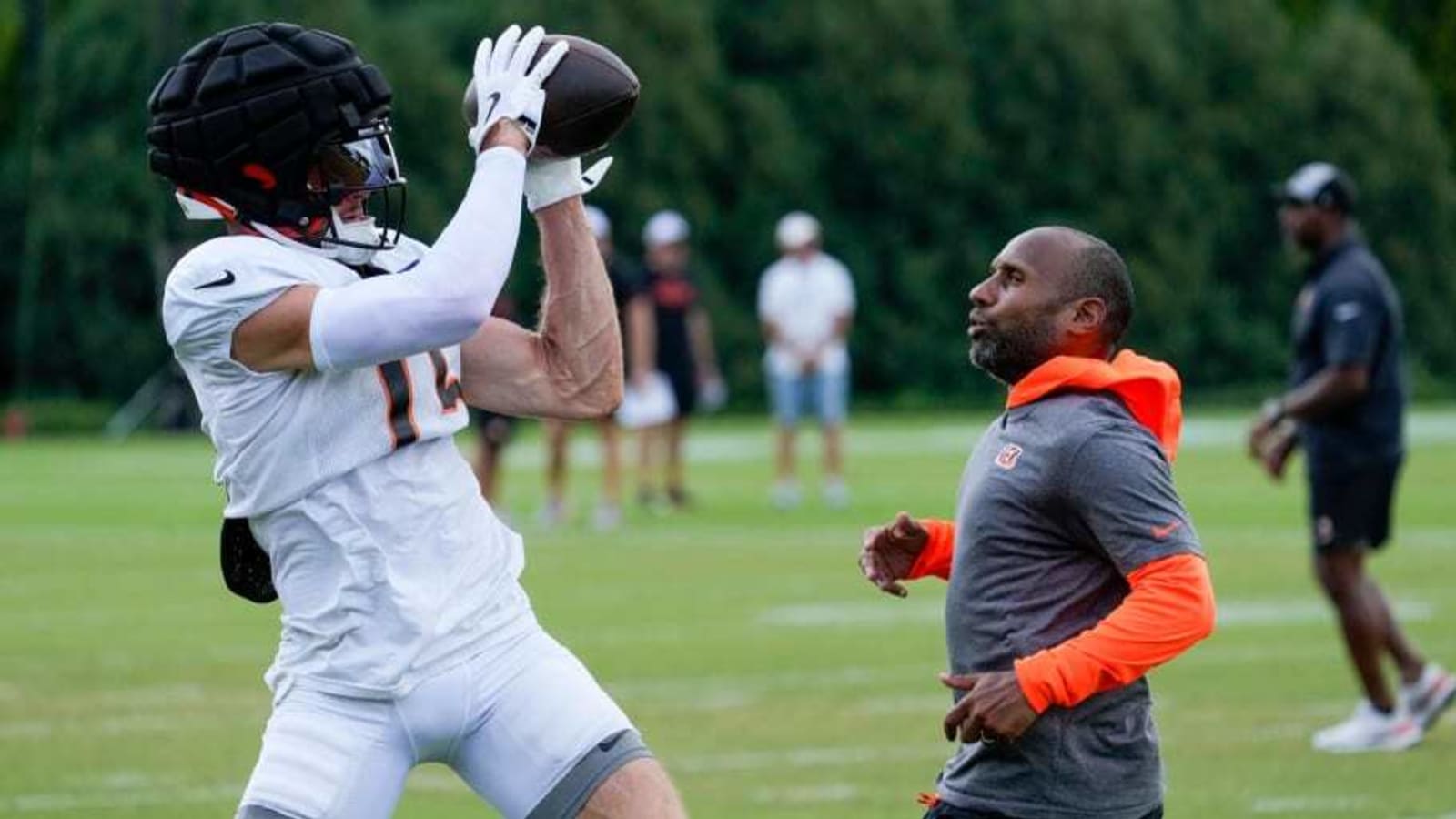 Charlie Jones Carted Off Field During Cincinnati Bengals Practice