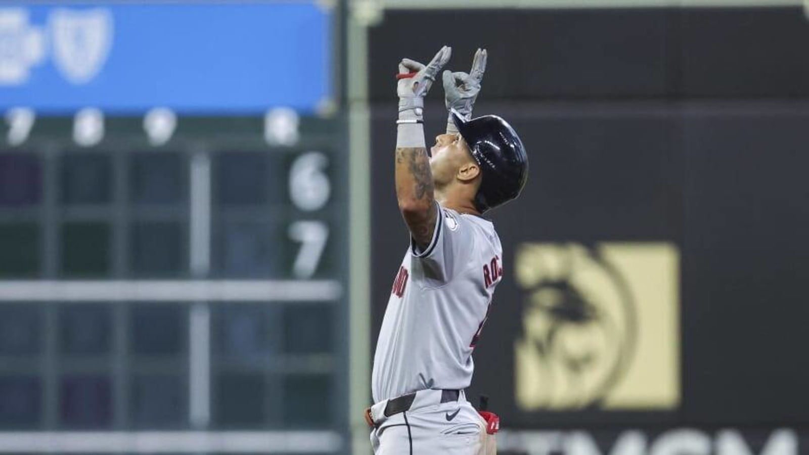 Watch: Brayan Rocchio Hits First Career Home Run