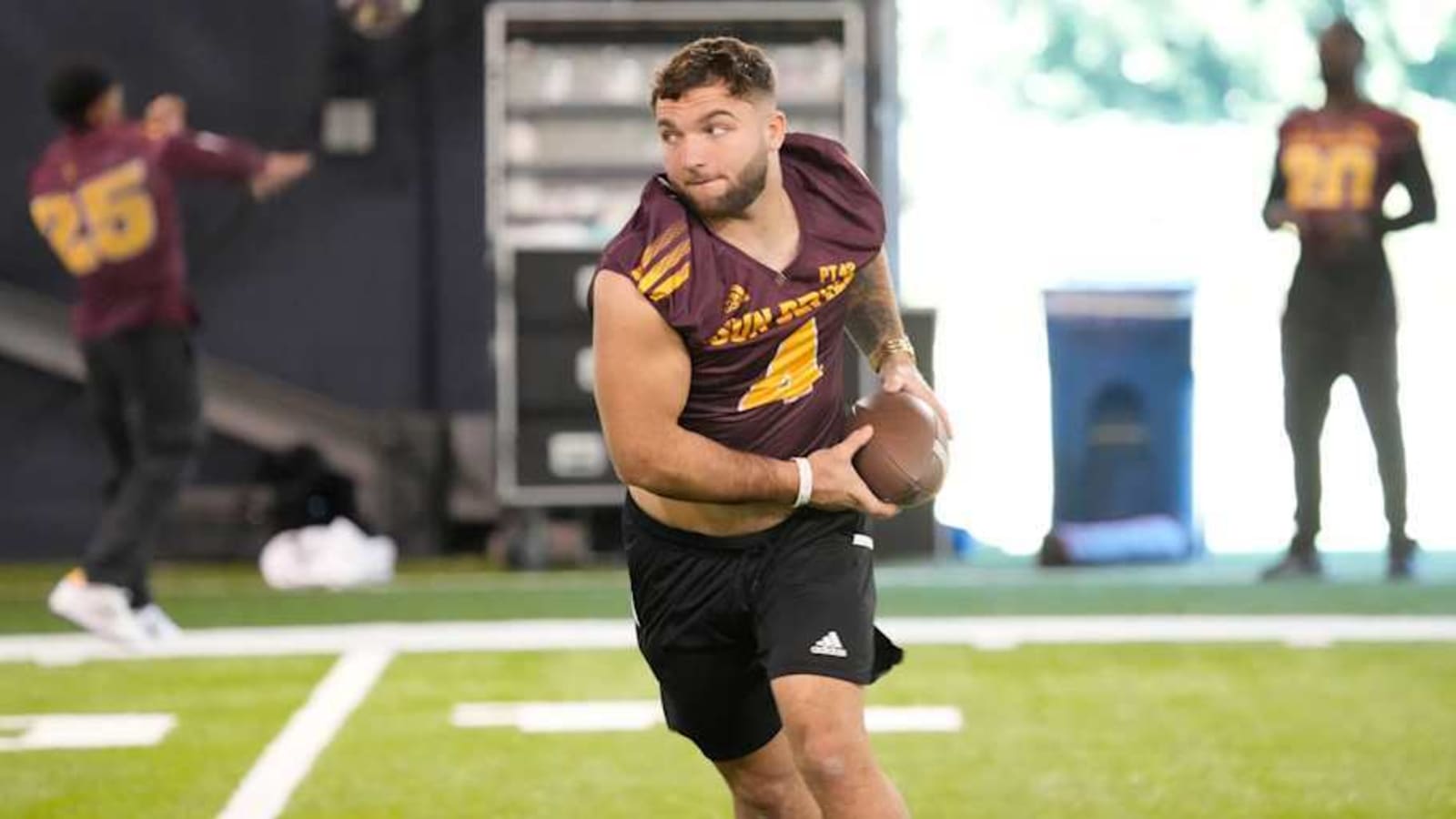 Cam Skattebo posts surprising 40-yard dash time