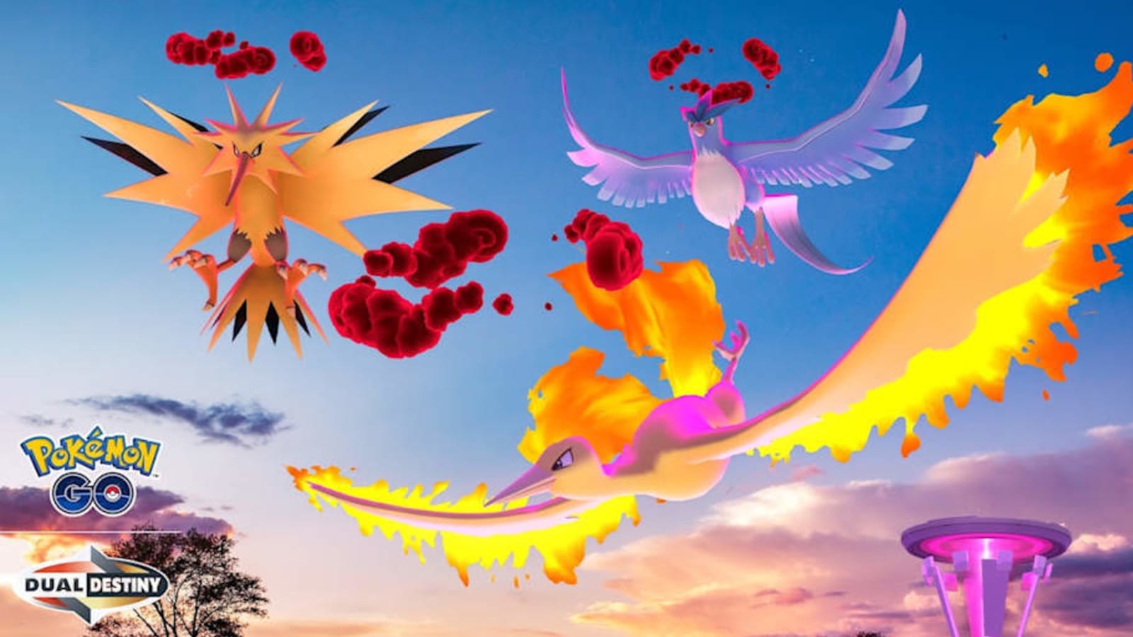 The Pokémon Go Legendary Flight event adds Articuno, Zapdos, and Moltres Max Raids
