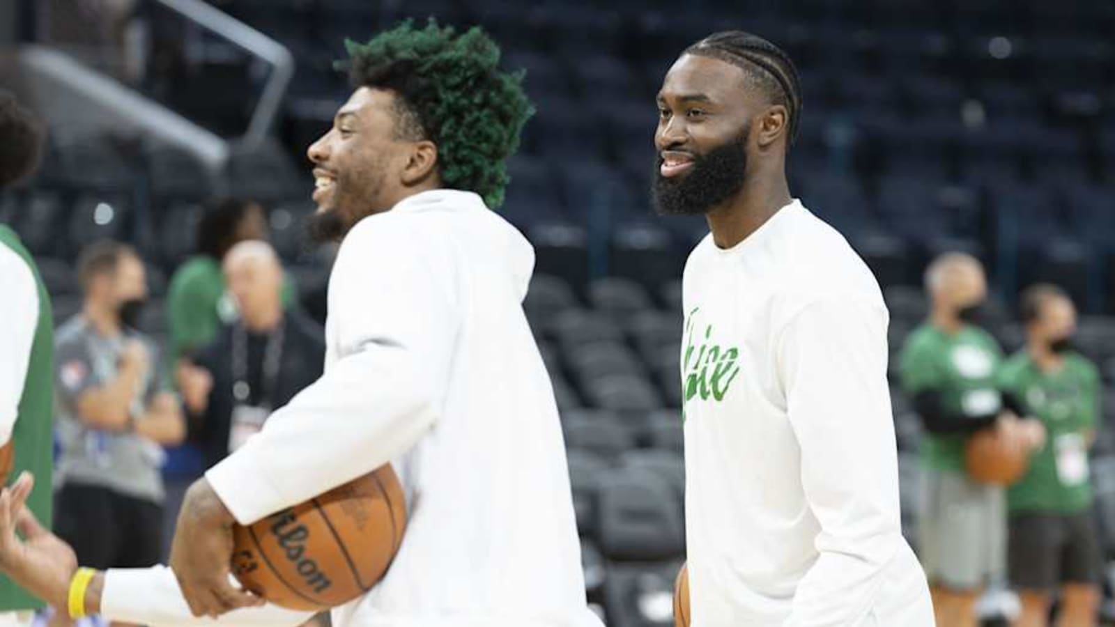 Jaylen Brown Takes Playful Jab at Marcus Smart
