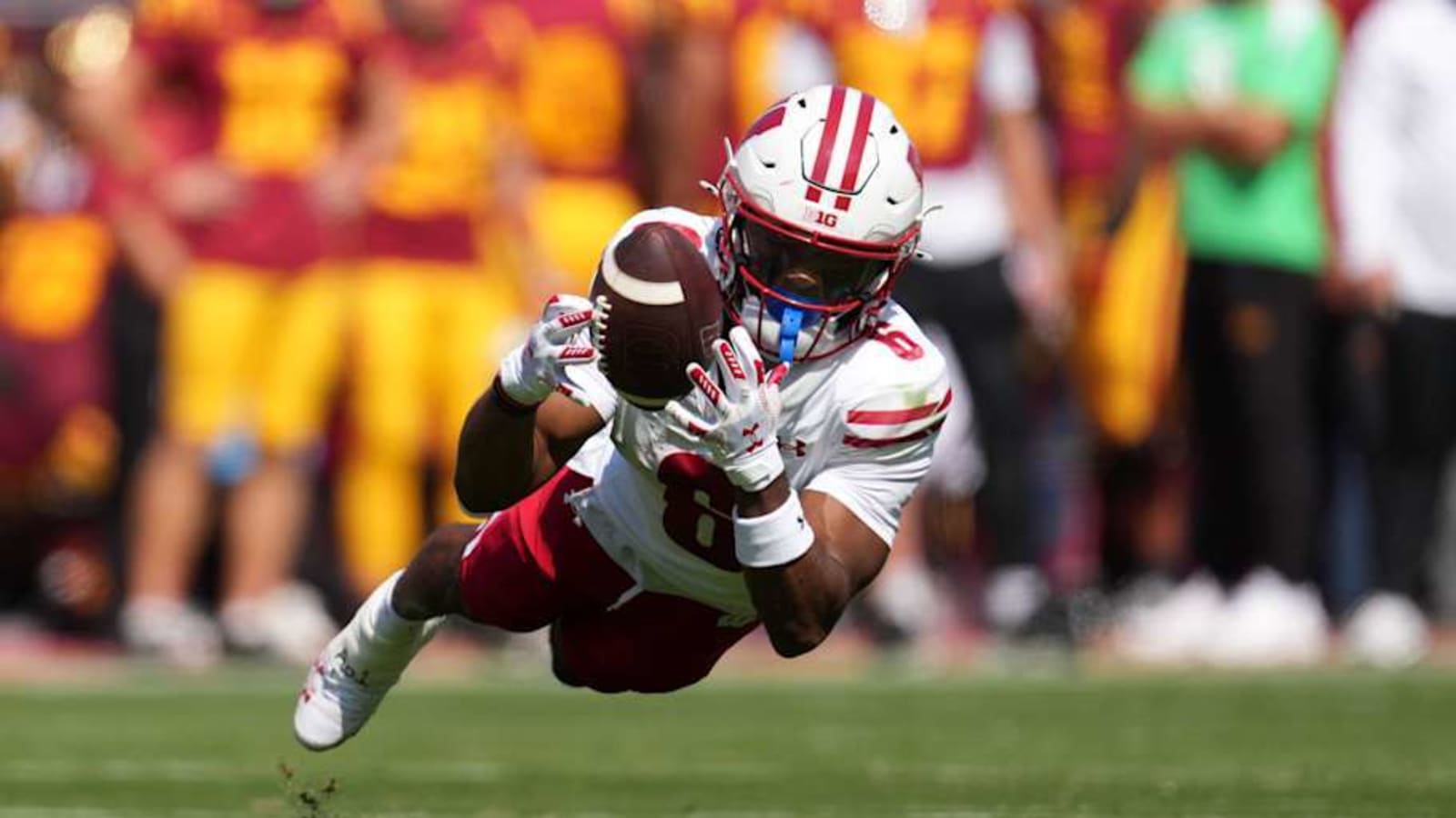 Badgers receiver Will Pauling ruled out against Rutgers after first-half exit
