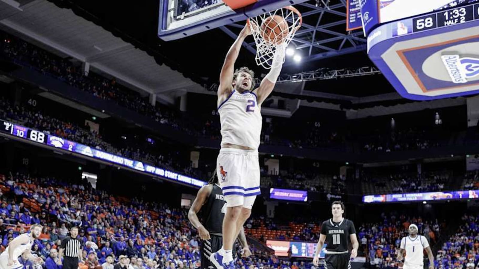 Boise State’s Tyson Degenhart reaches 2,000 career points against Butler in College Basketball Crown