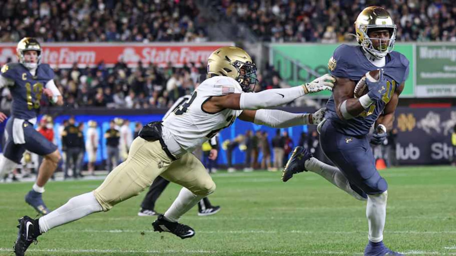 Watch: Army Stops Notre Dame One Yard Short of Touchdown