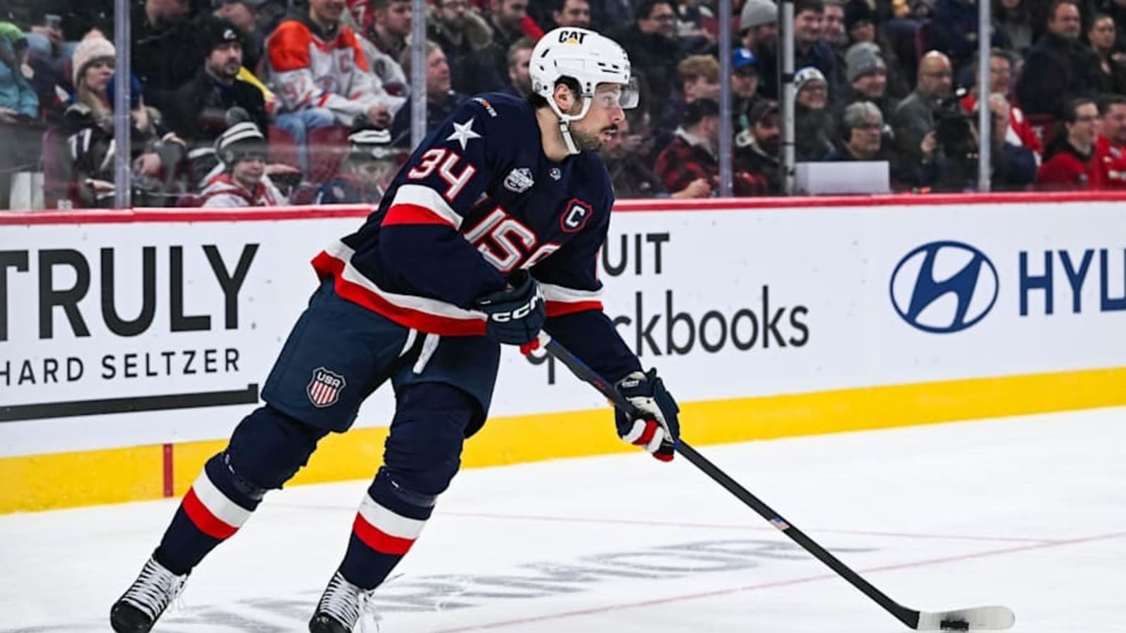 Team USA&#39;s Auston Matthews Out Against Sweden