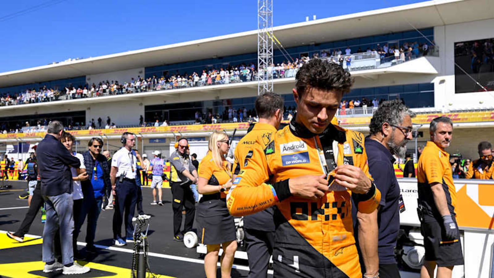 Lando Norris calls the Skyline he arrived in 'probably very illegal'