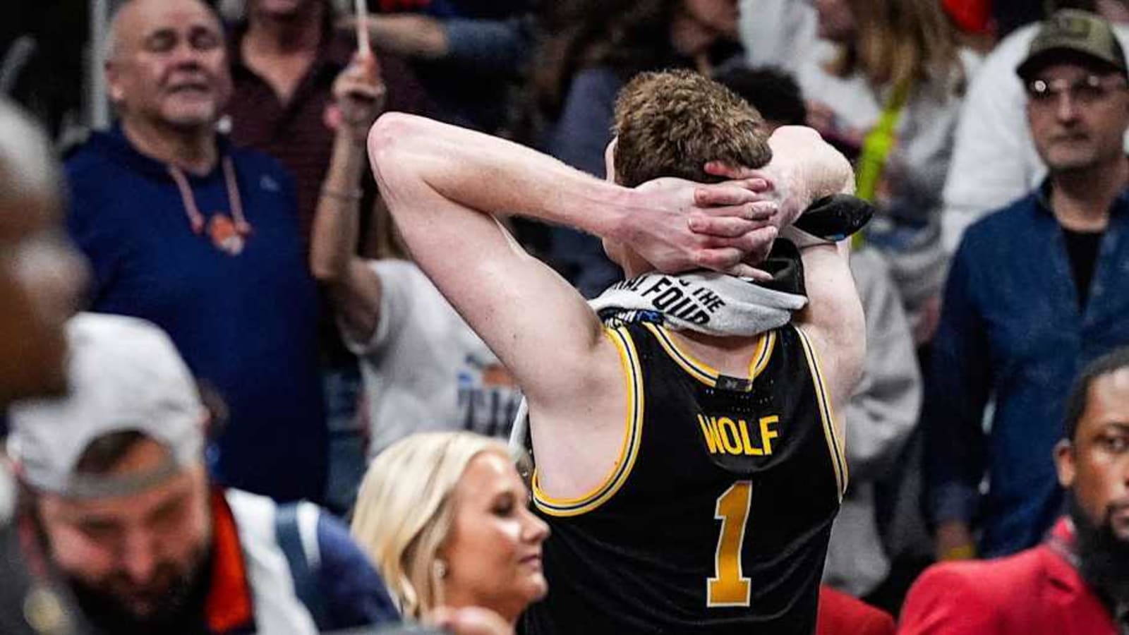 Michigan&#39;s Danny Wolf shares heartfelt message following Sweet Sixteen loss to Auburn