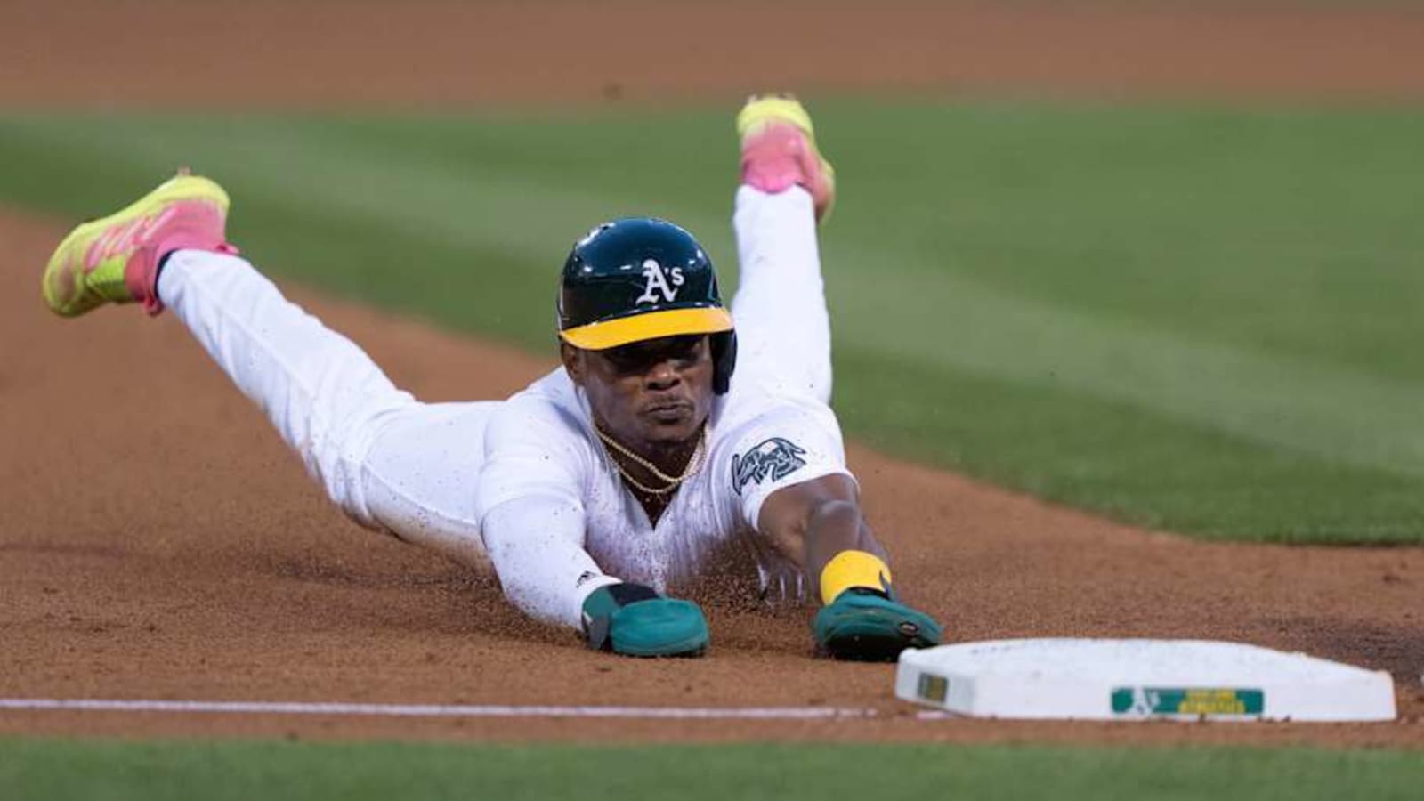 Los Angeles Dodgers Snag Speedy Outfielder Esteury Ruiz in Trade With Athletics