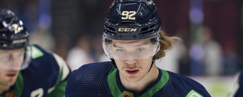 Elias Pettersson rips 103.2 mph shot to win NHL All-Star hardest shot  competition - CanucksArmy